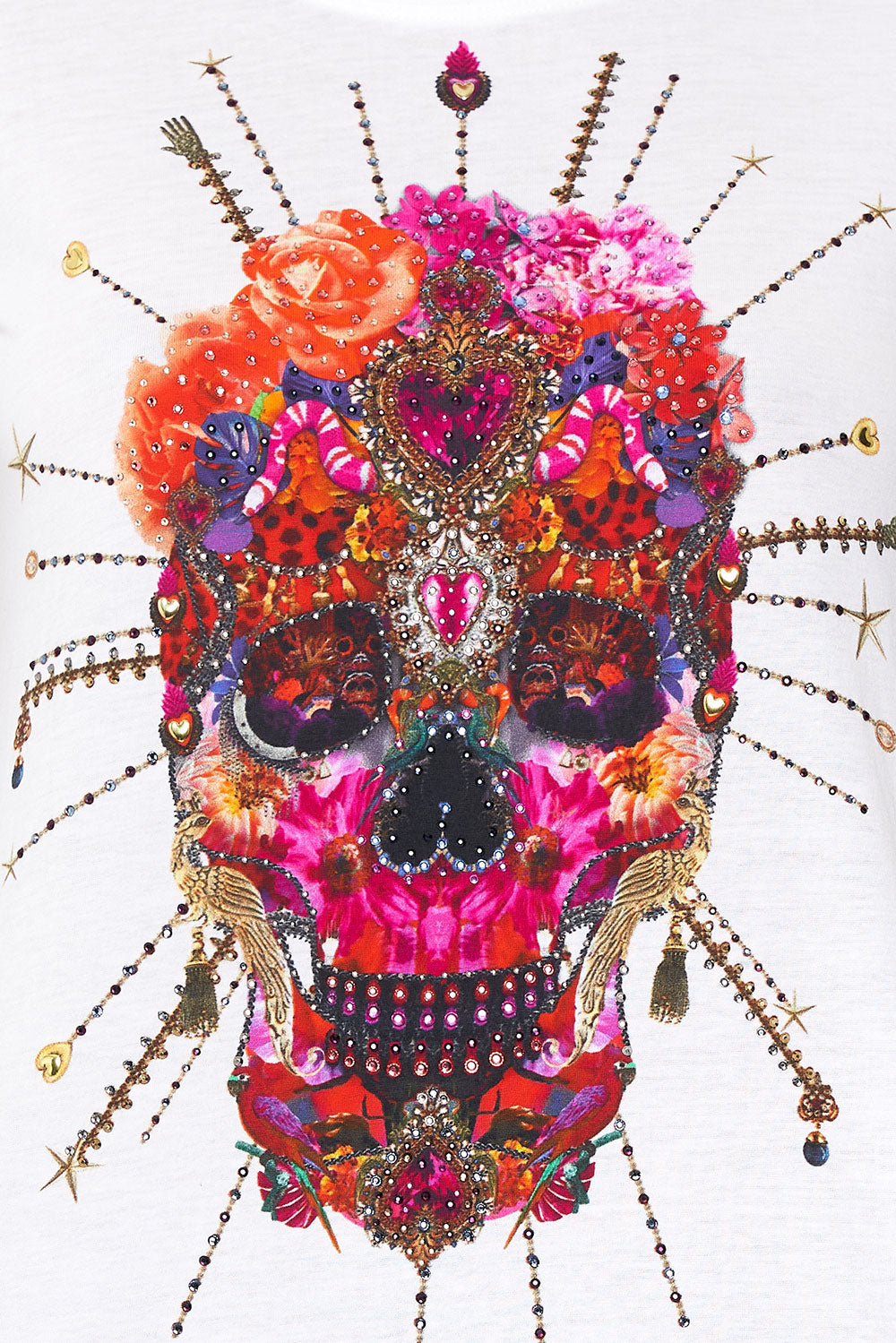 SLIM FIT ROUND NECK T-SHIRT REIGN OF ROSES