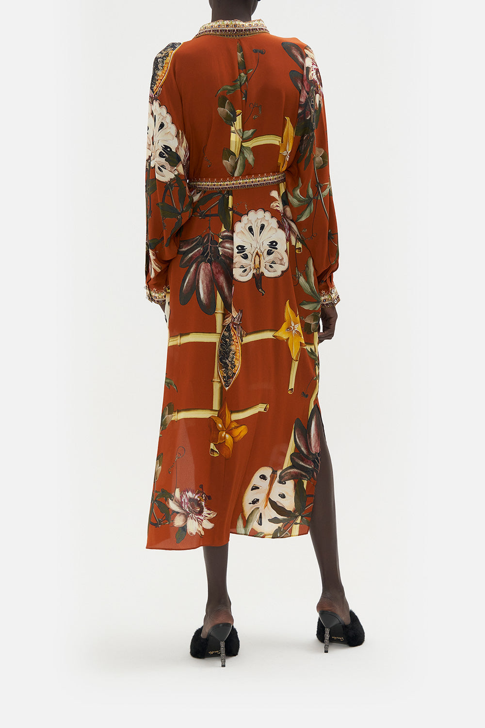 COLLARED BUTTON THROUGH DRESS GARDEN OF EVE