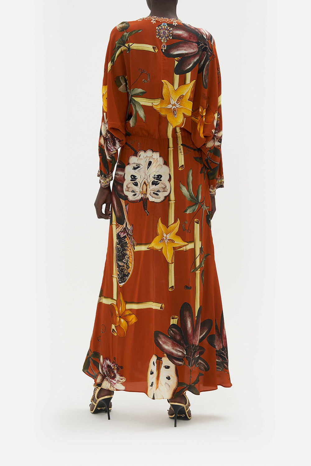 TWIST FRONT BATWING DRESS GARDEN OF EVE