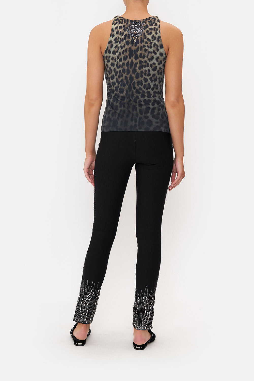 PONTE PANT WITH ANKLE ZIP ORDER OF DISORDER