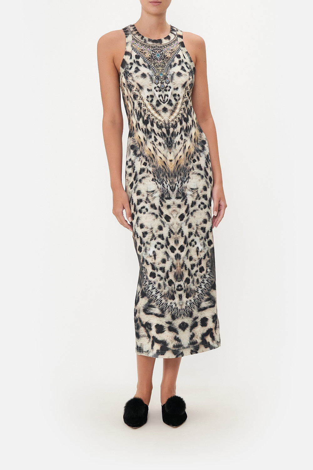 JERSEY TANK DRESS SNOW WHISPERS LOUNGE