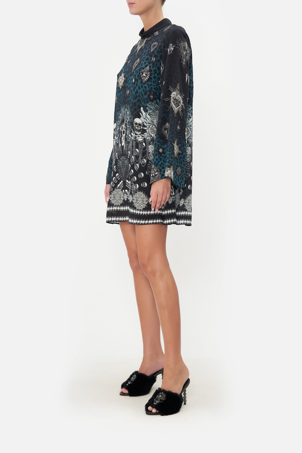 LONG SLEEVE SWING DRESS ANIMAL ANARCHY