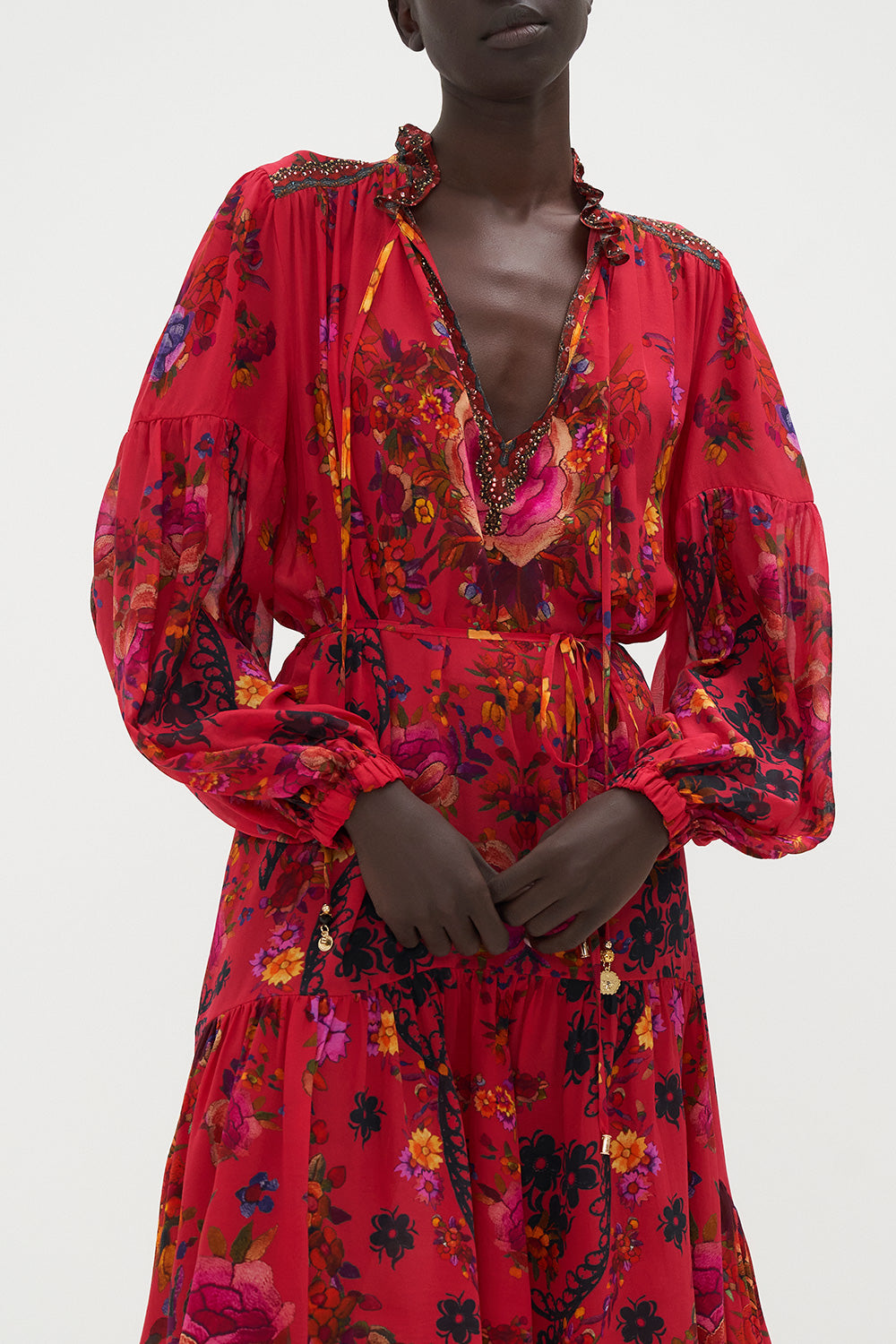 BLOUSON HIGH LOW DRESS VIEW FROM THE VEIL