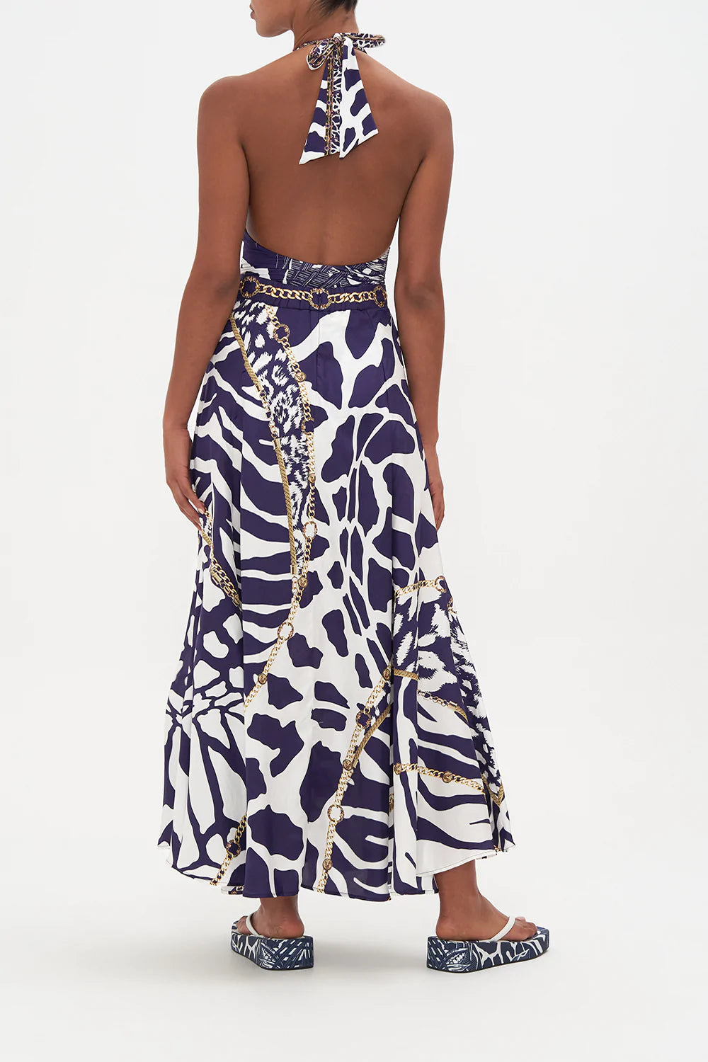 PANELLED FLARED LONG SKIRT WHERES YOUR HEAD AT