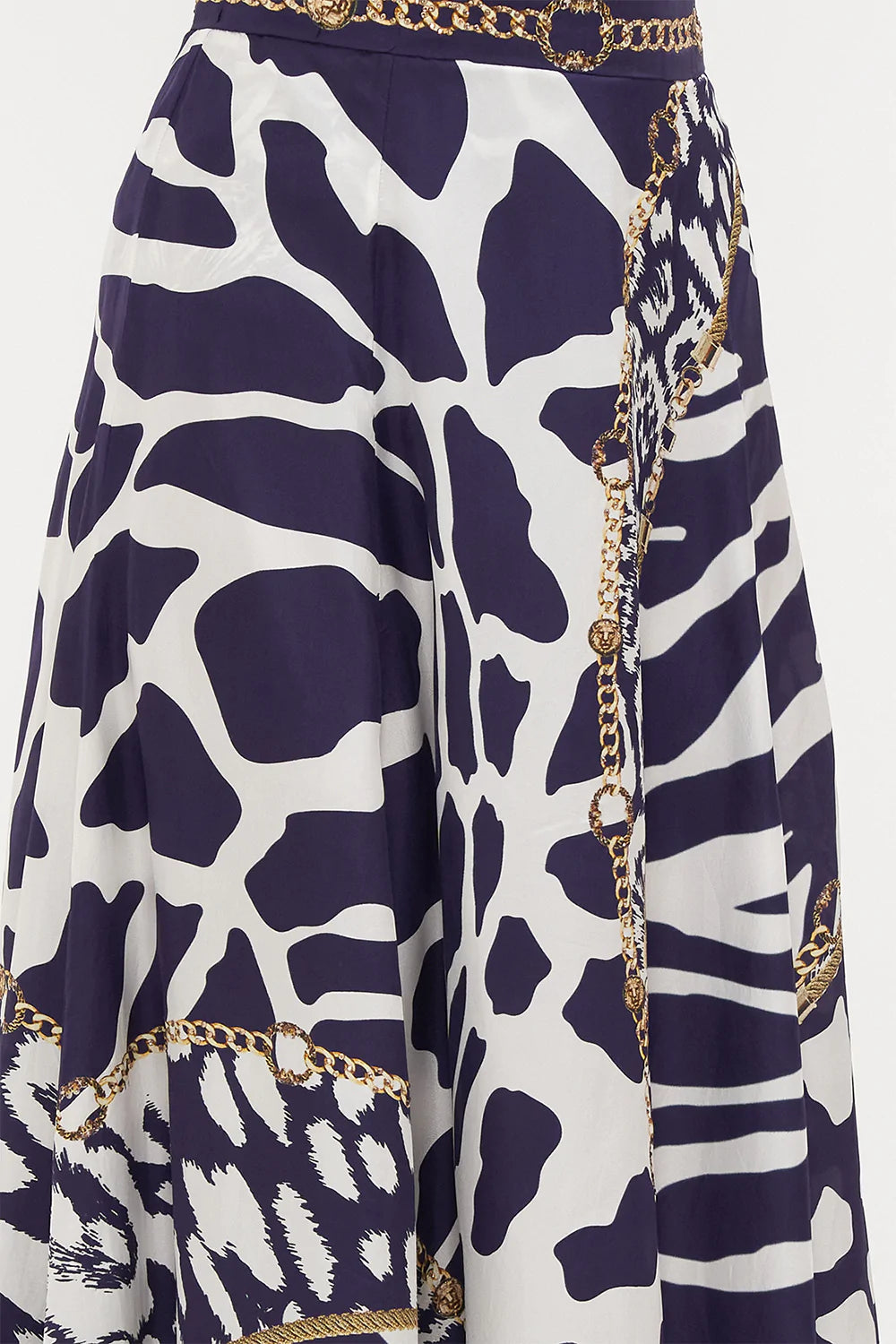 PANELLED FLARED LONG SKIRT WHERES YOUR HEAD AT