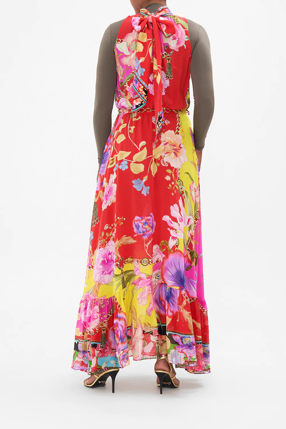 NECKTIE DRESS WITH ELASTICATED WAIST THE BEETLES