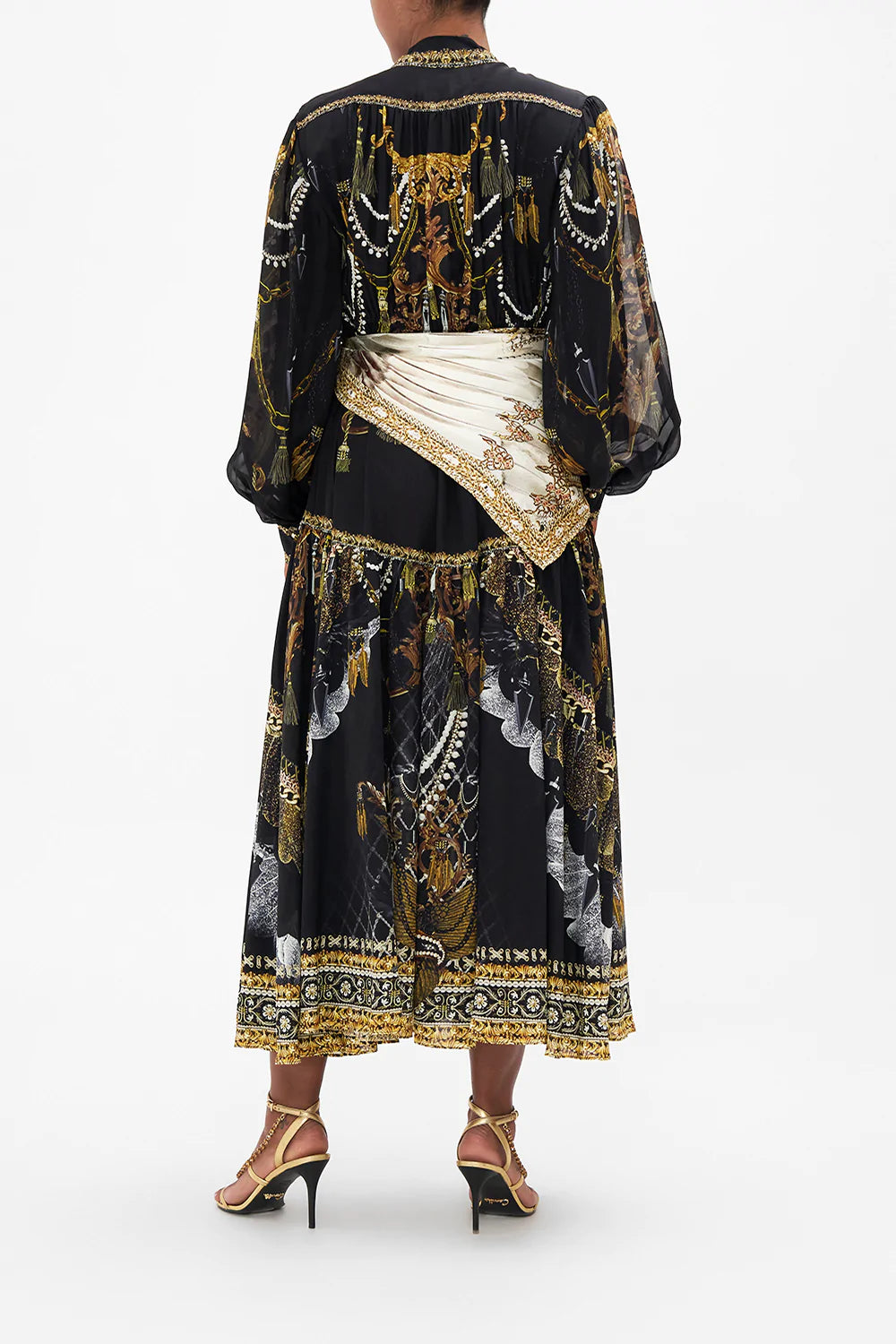 BUTTON THROUGH DRESS WITH YOKE RAVIN RAVEN