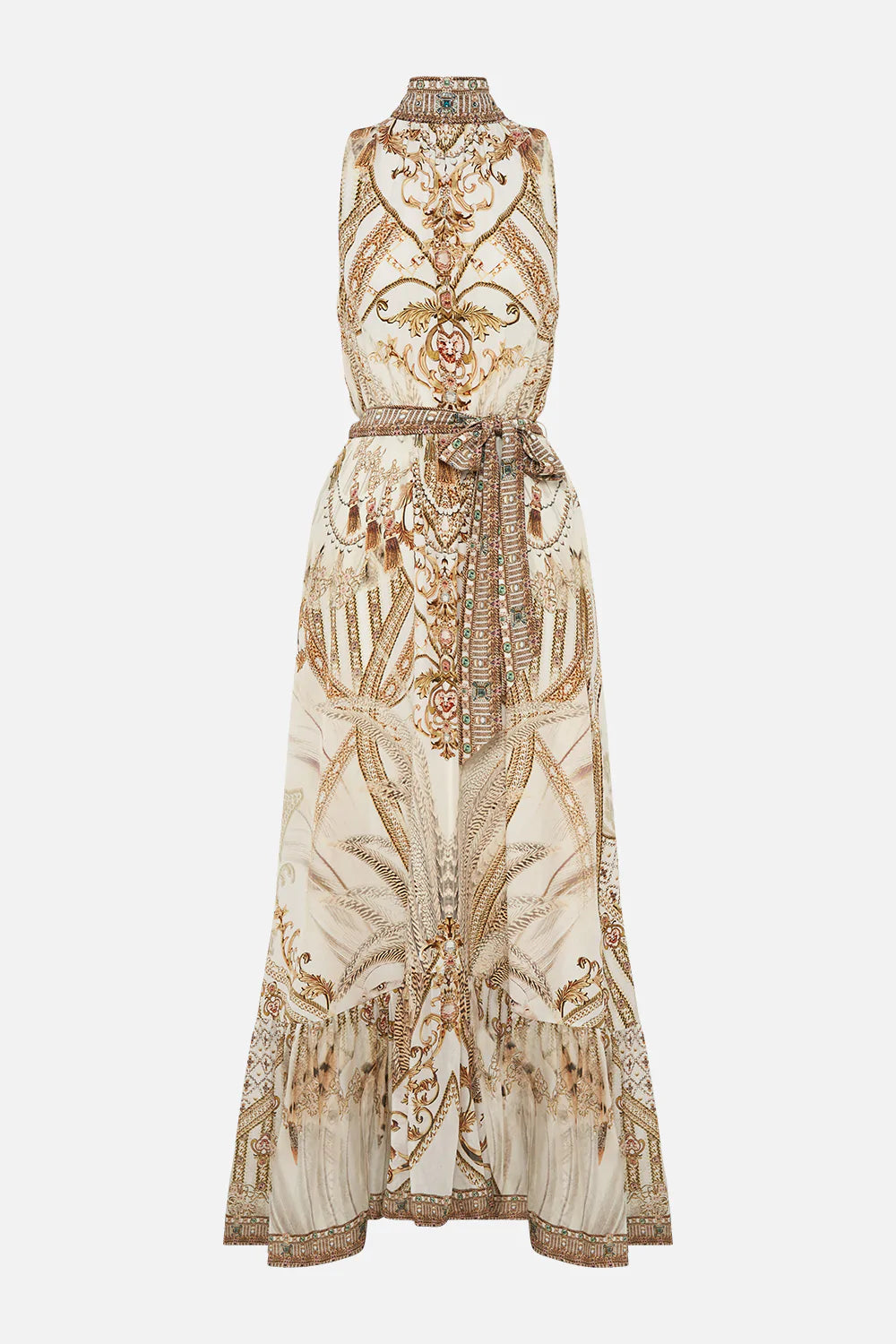 NECKTIE DRESS WITH ELASTICATED WAIST SOAR LIKE AN EAGLE