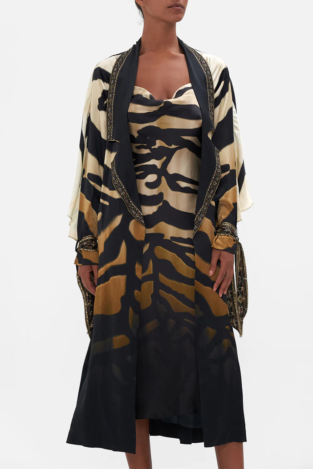 SOFT TRENCH WITH TIES TAME MY TIGER