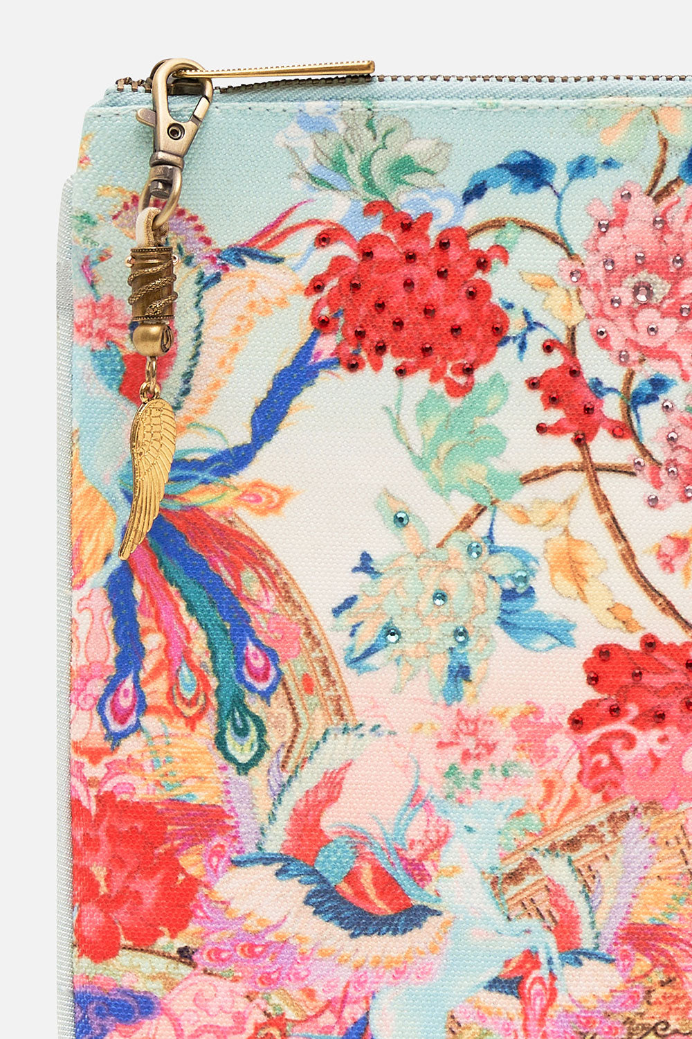 SMALL CANVAS CLUTCH GO STAG