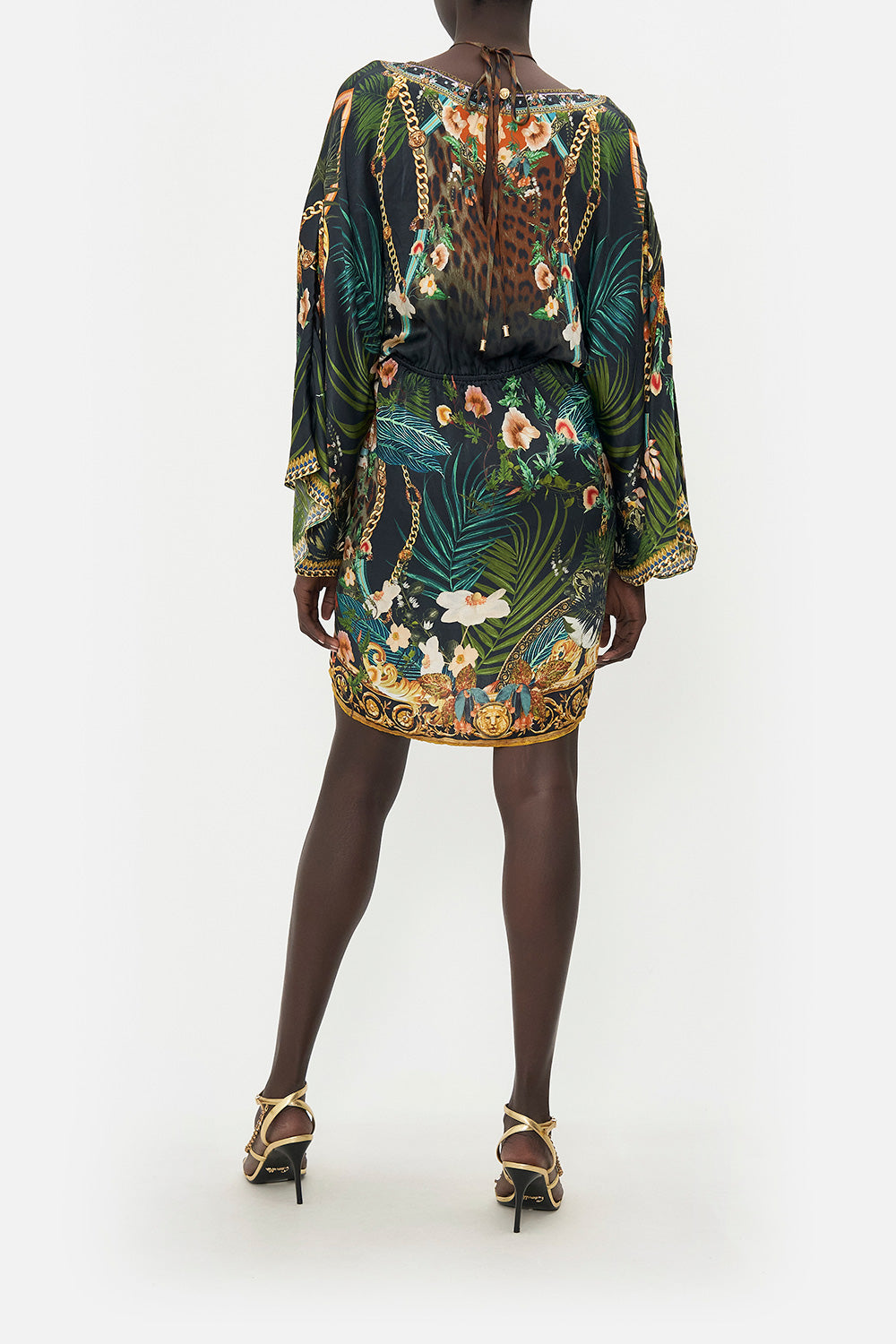 DRAWCORD DETAIL SHORT DRESS FEARLESS FELIS