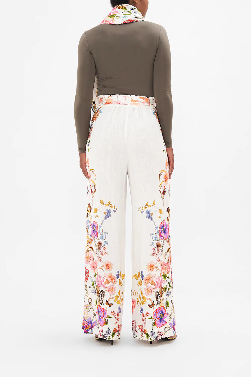 PAPERBAG WAIST WIDE LEG PANT SPIDER GIRL