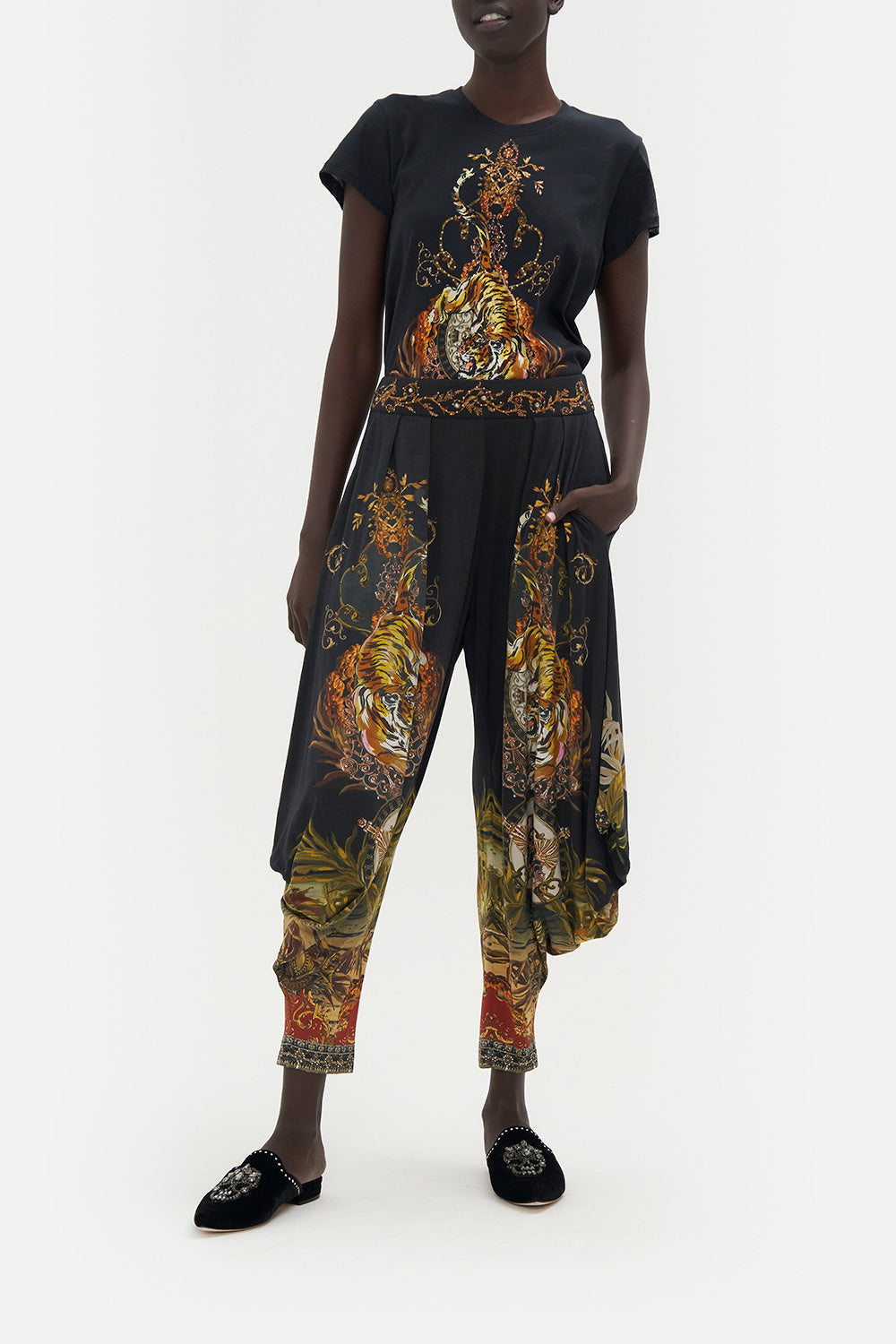 JERSEY DRAPE PANT WITH POCKET THE QUEENS KING