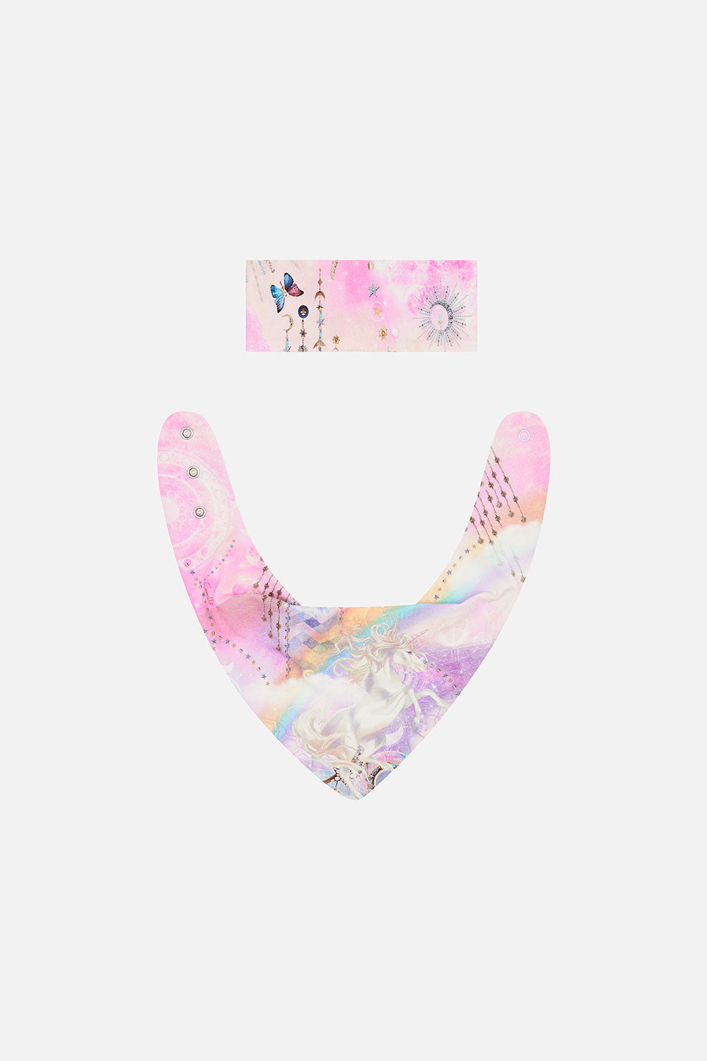 BABIES HEADBAND AND BIB SET WINGS OF PEGASUS