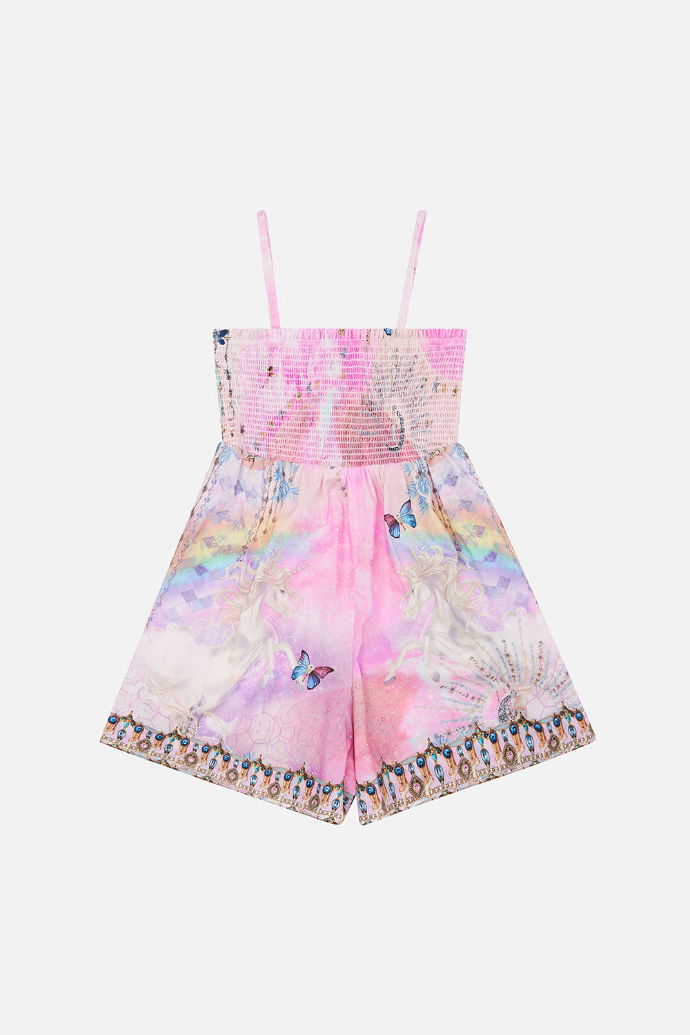 KIDS PLAYSUIT WITH SHIRRING 4-10 WINGS OF PEGASUS