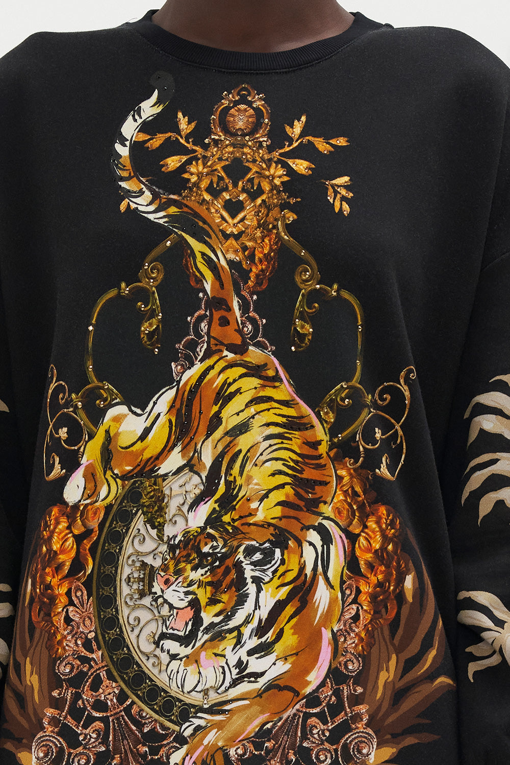 SWEATSHIRT BUTTON DRESS THE QUEENS KING