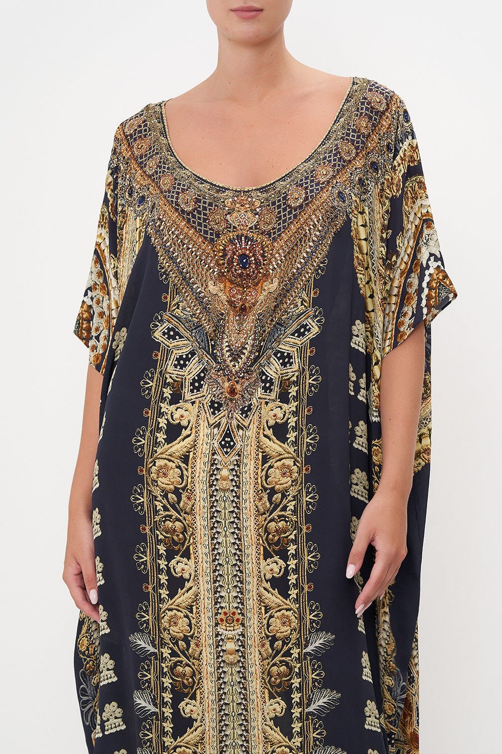 ROUND NECK KAFTAN ITS ALL OVER TORERO