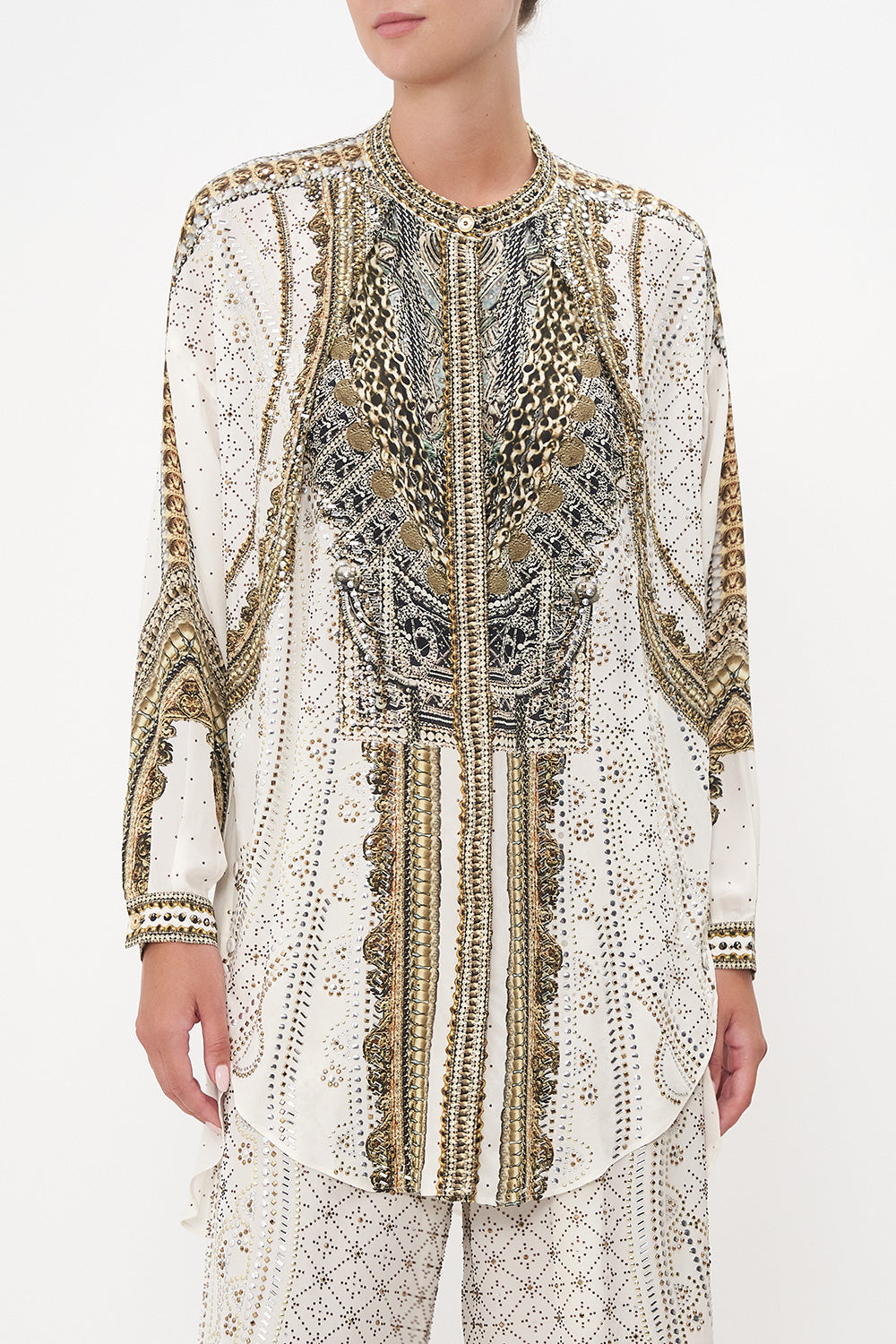 SHIRT WITH SIDE BUTTONS LUXE ESPIRITU