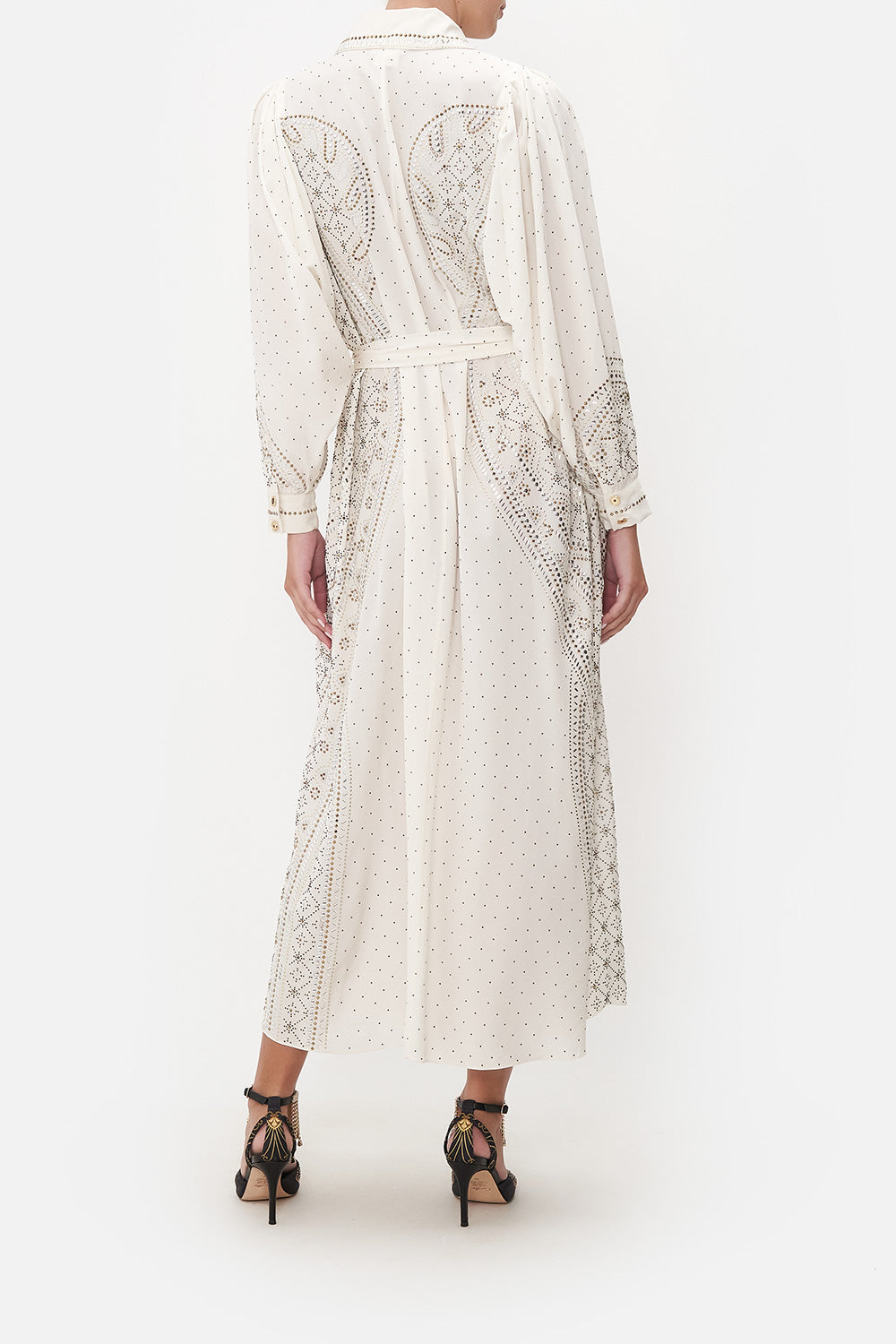 CURVED COLLAR SHIRT DRESS LUXE ESPIRITU