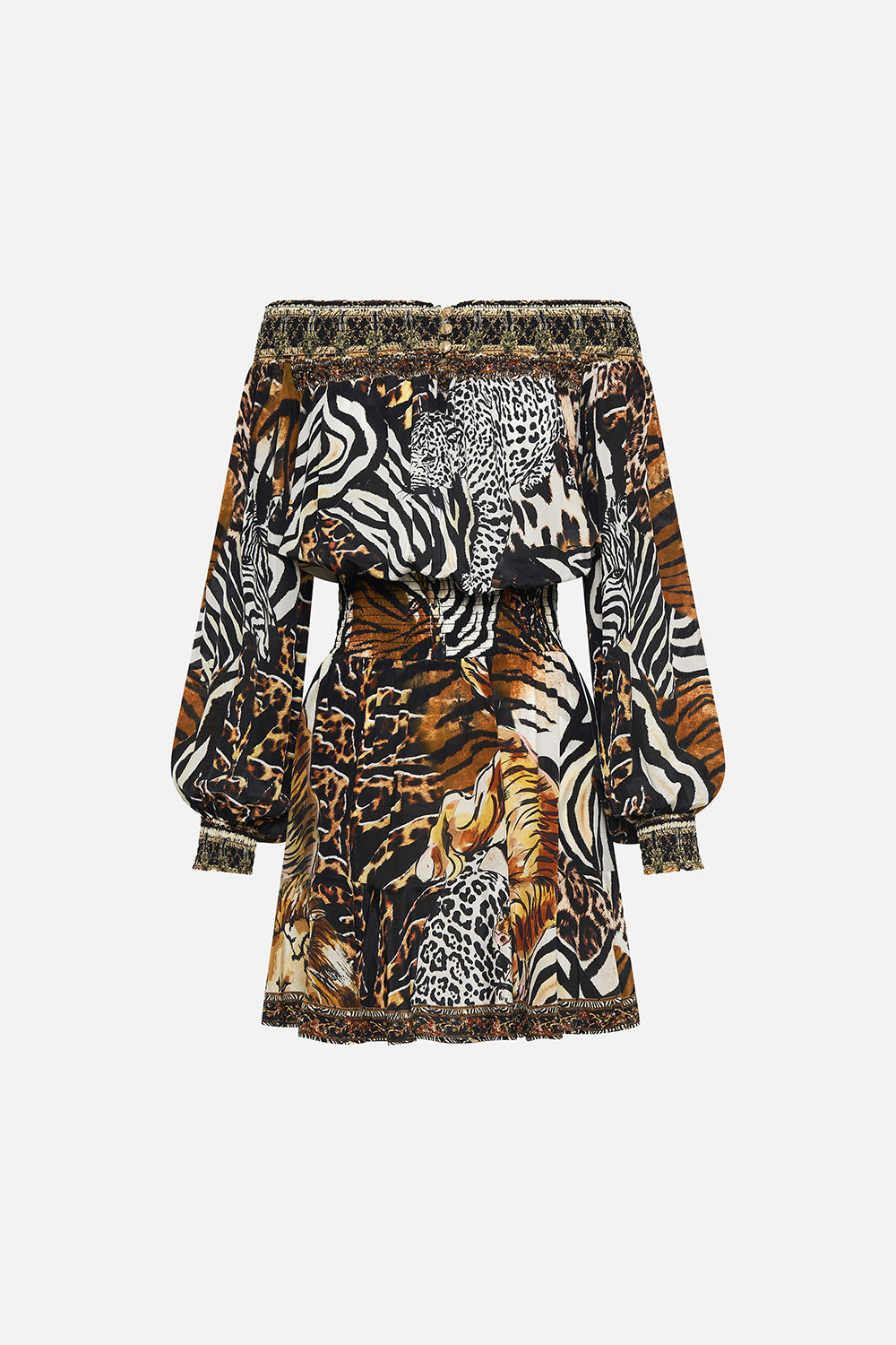 OFF SHOULDER SHORT DRESS WHATS NEW PUSSYCAT