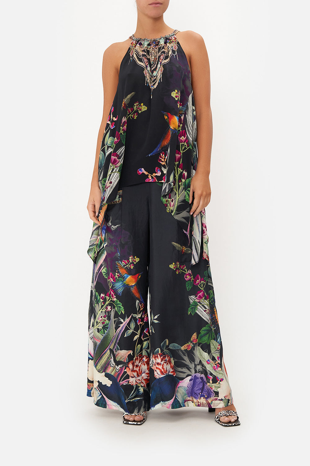 DRAWSTRING NECK TANK PARADISO PLACE