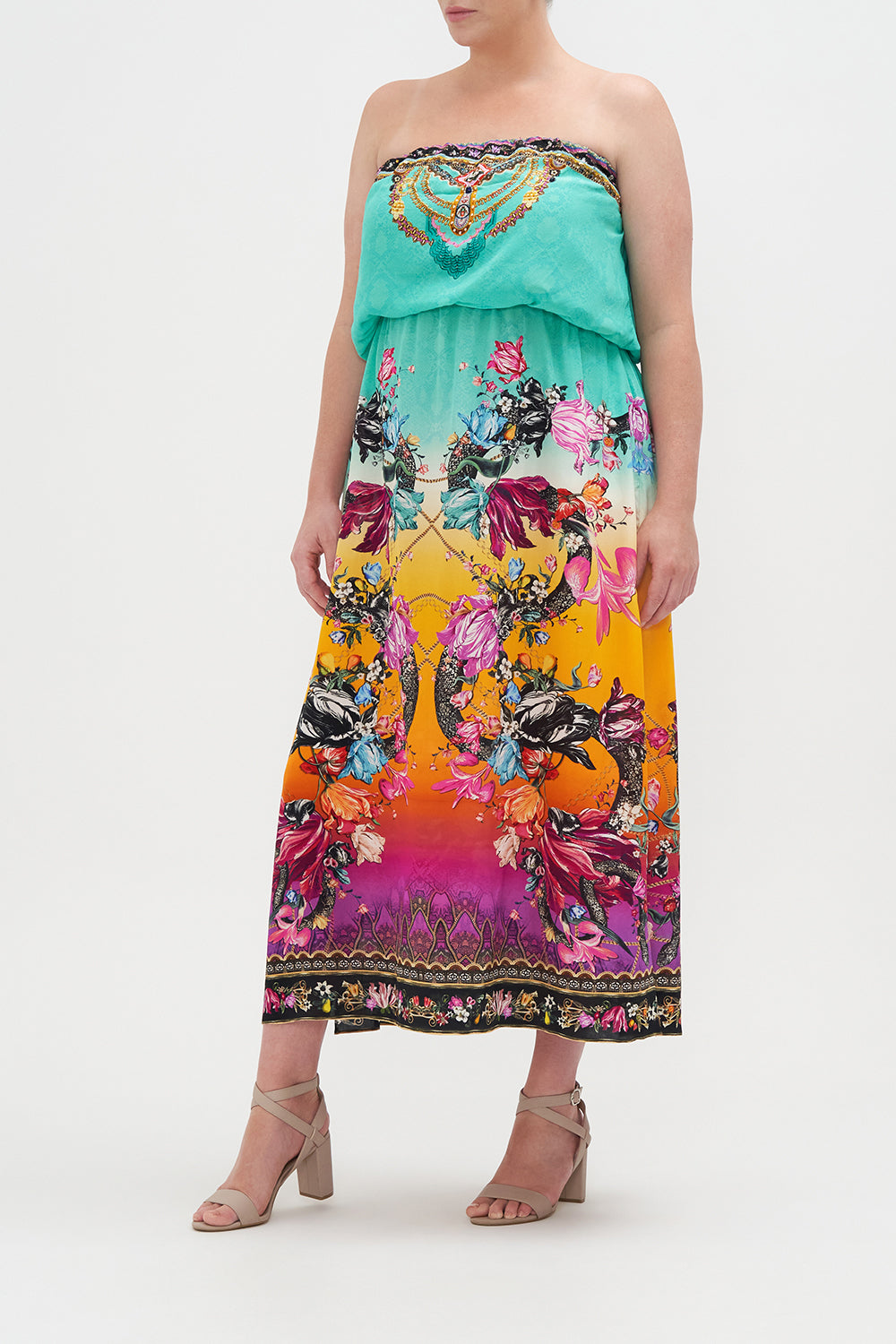 STRAPLESS BLOUSON DRESS VIPER ROOM