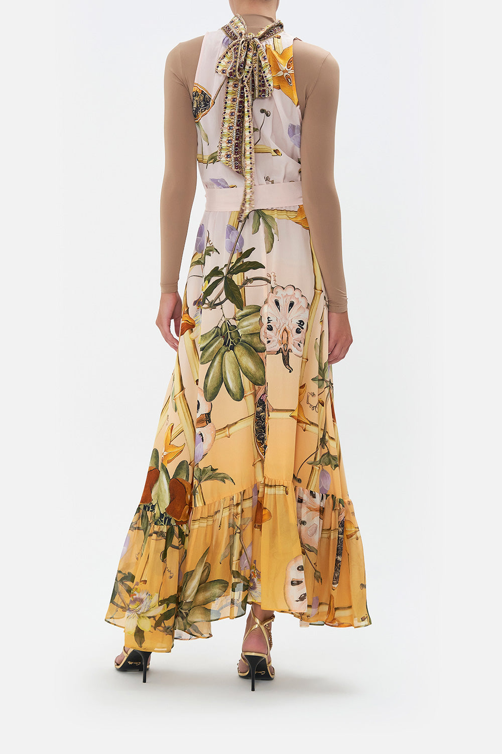 NECKTIE DRESS WITH ELASTICATED WAIST ORIGINAL SIN