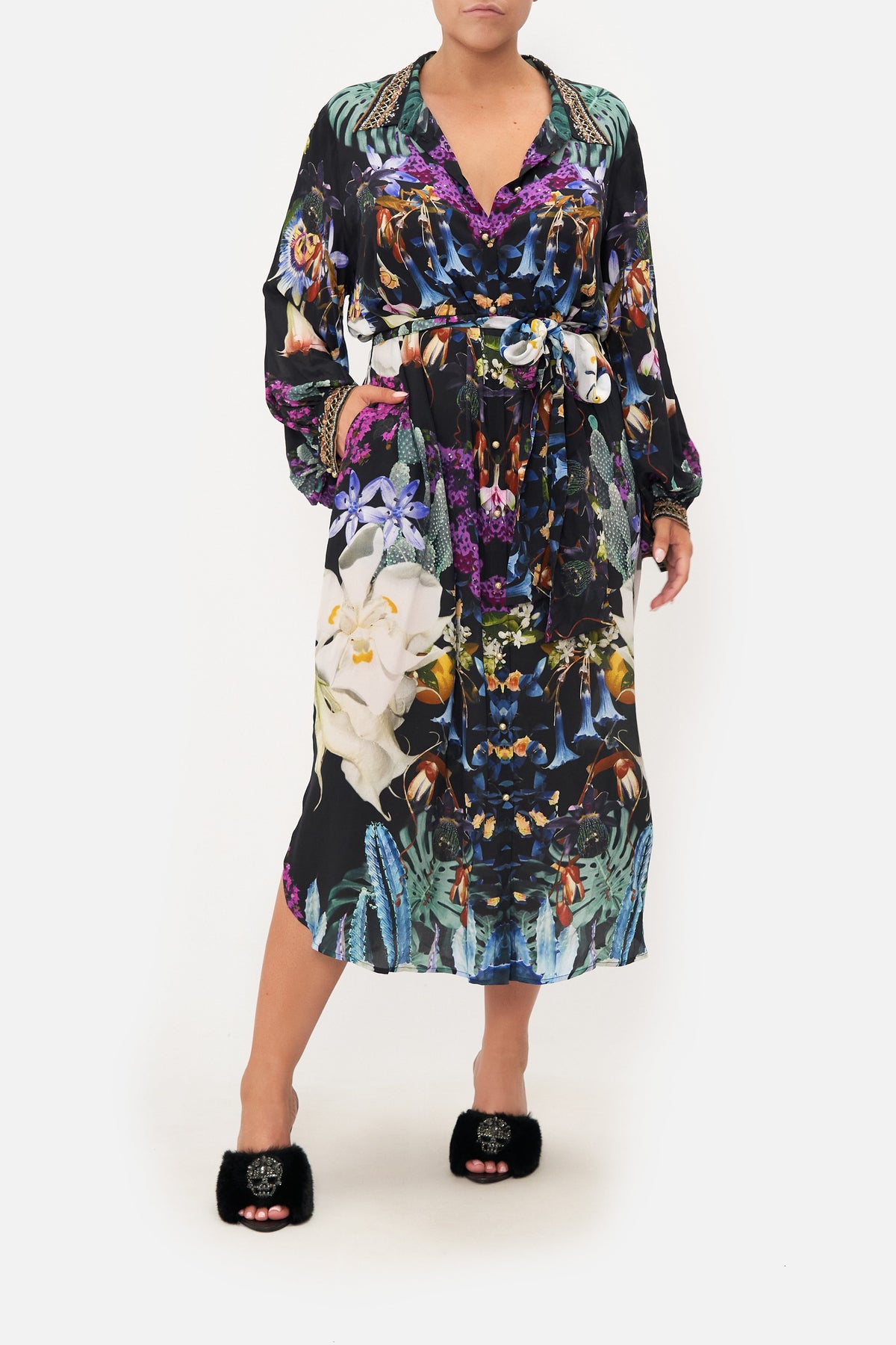 HIGH LOW MIDI SHIRT DRESS HYPNOTISE ME