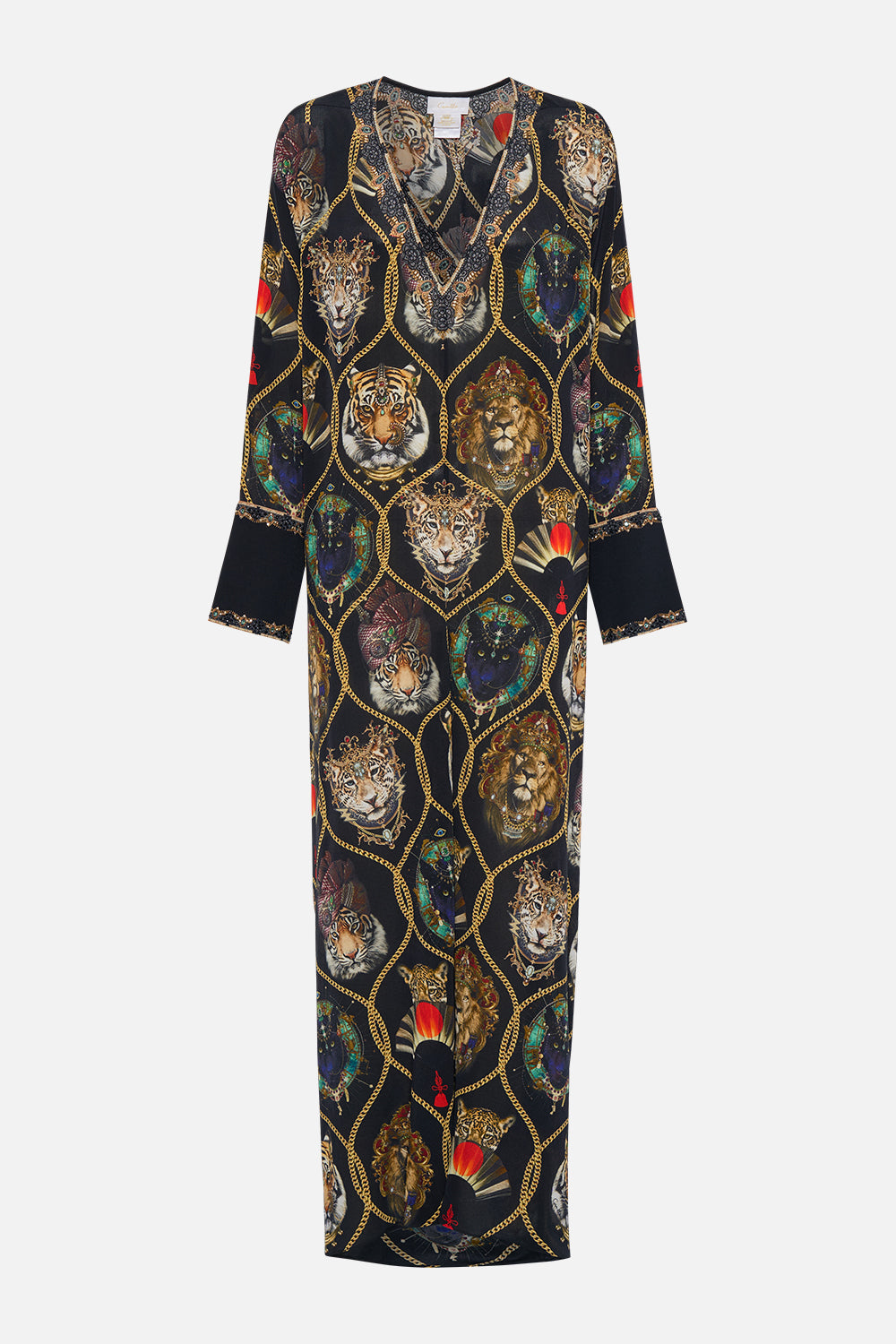 DRAPED BACK LONG SLEEVE DRESS JAGGIS JEWELS