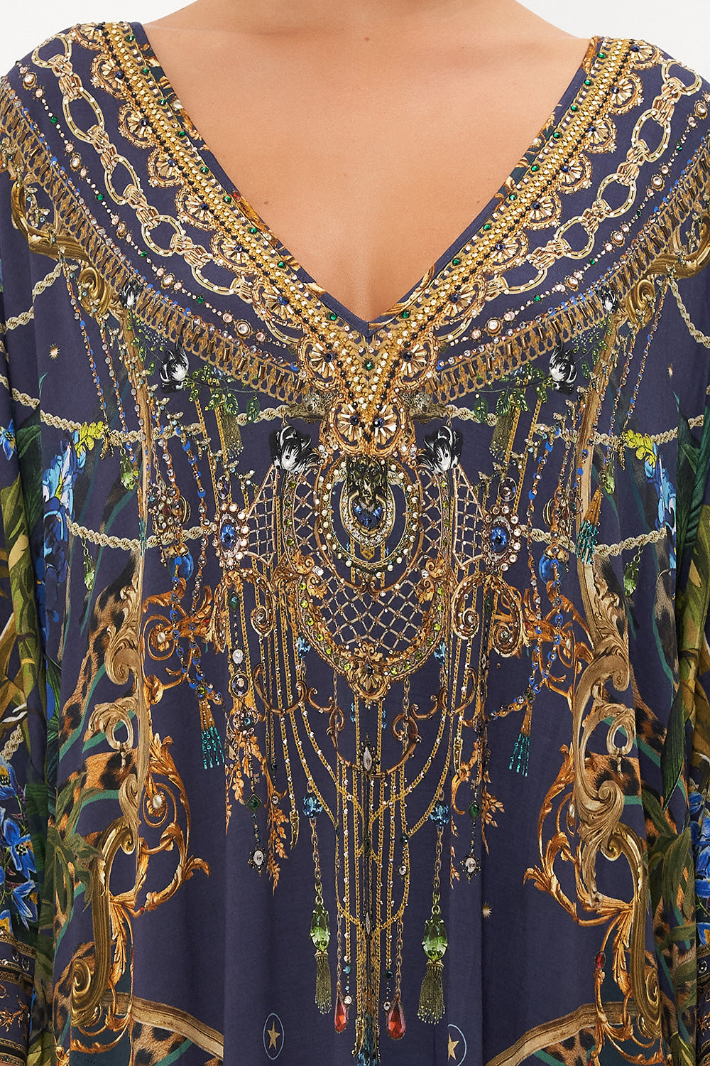 V NECK BATWING KAFTAN TIGER TALES