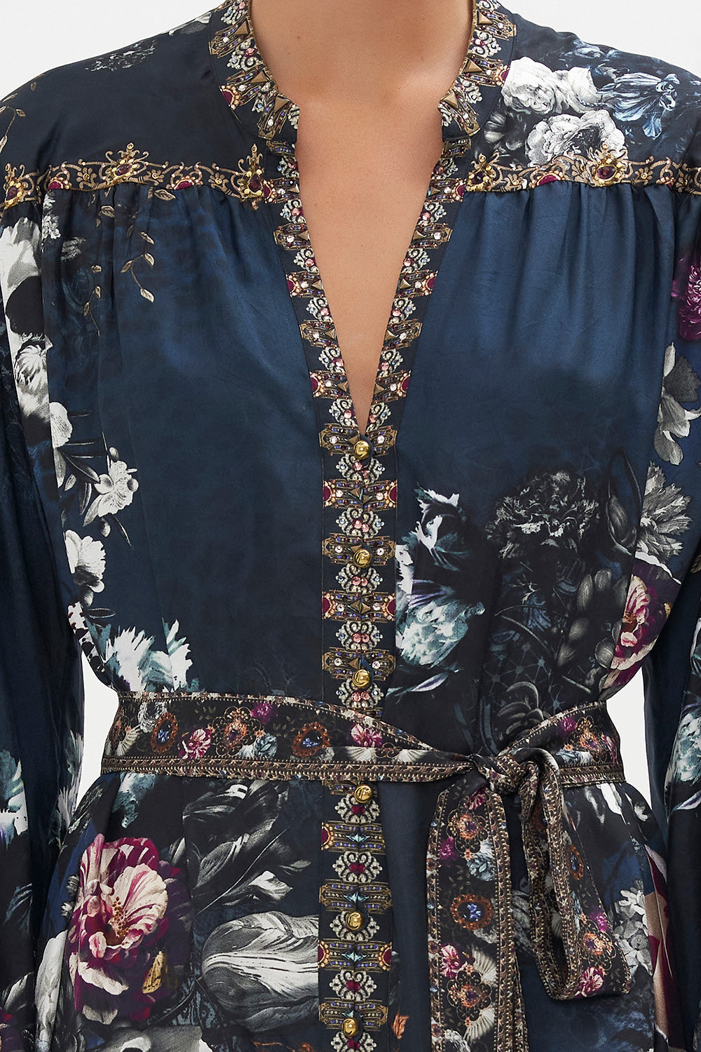 BLOUSON SLEEVE MIDI DRESS NOT A WALLFLOWER