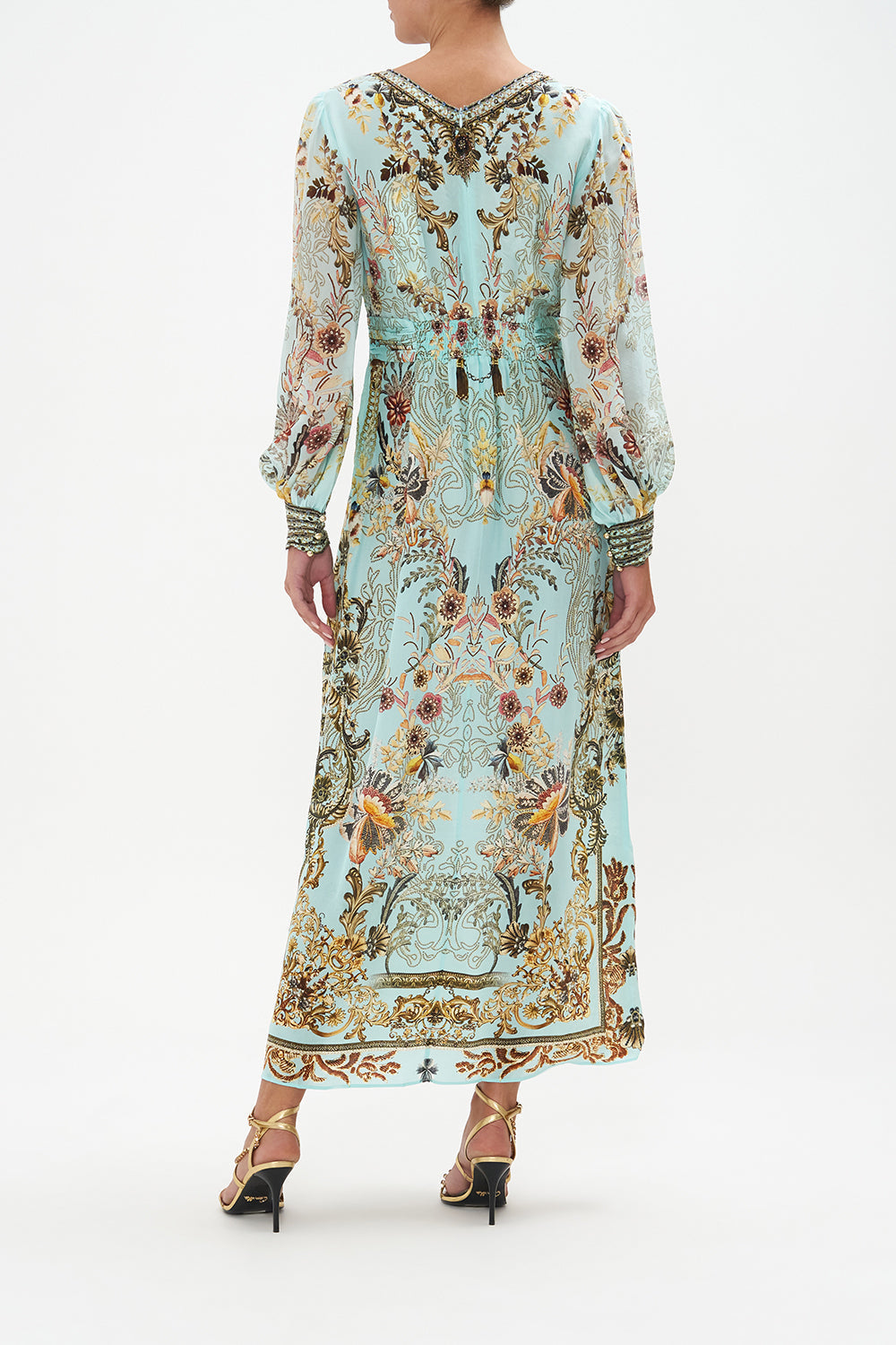 TWIST FRONT LONG DRESS ADIEU YESTERDAY