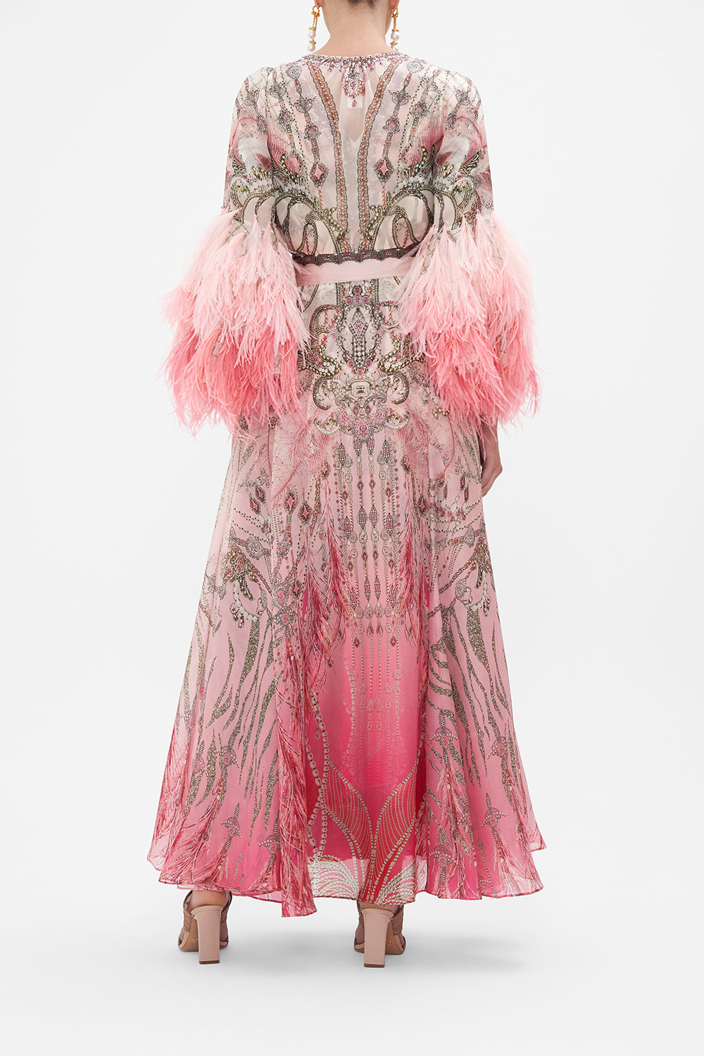 WRAP DRESS WITH RUFFLE SLEEVE STARSHIP SISTAS