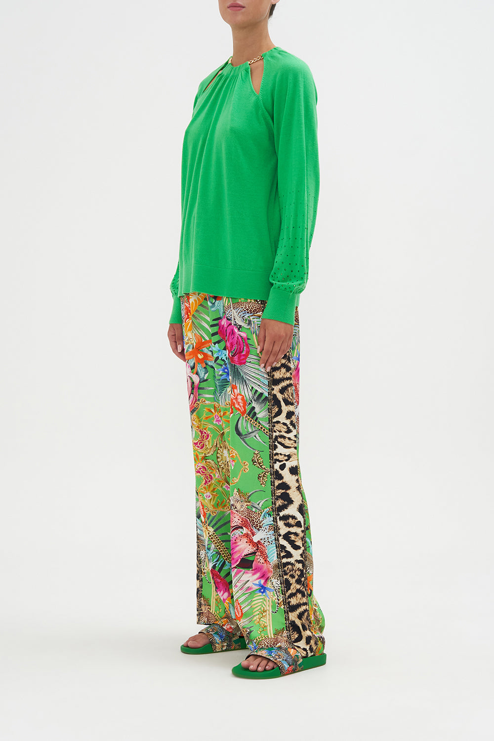 CHAIN DETAIL CUT OUT JUMPER CURIOUS AND CURIOUSER