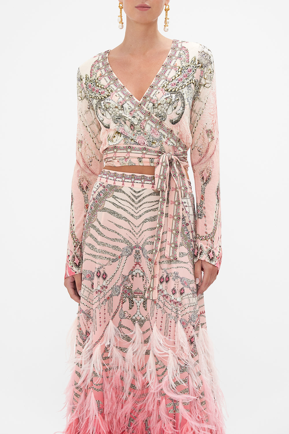 LONG SLEEVE WRAP TOP STARSHIP SISTAS