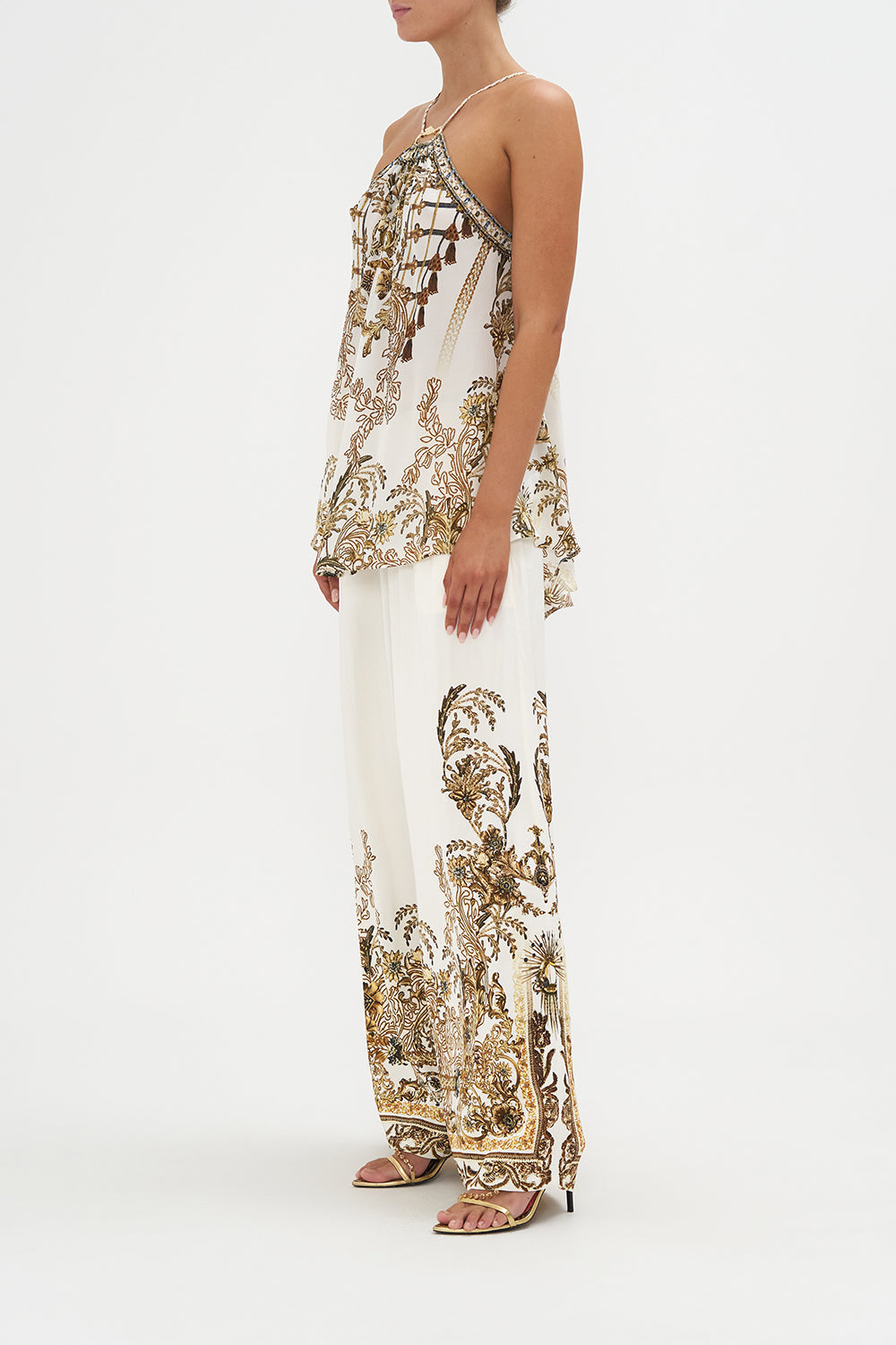 HALTER TOP WITH HARDWARE ROAD TO RICHESSE