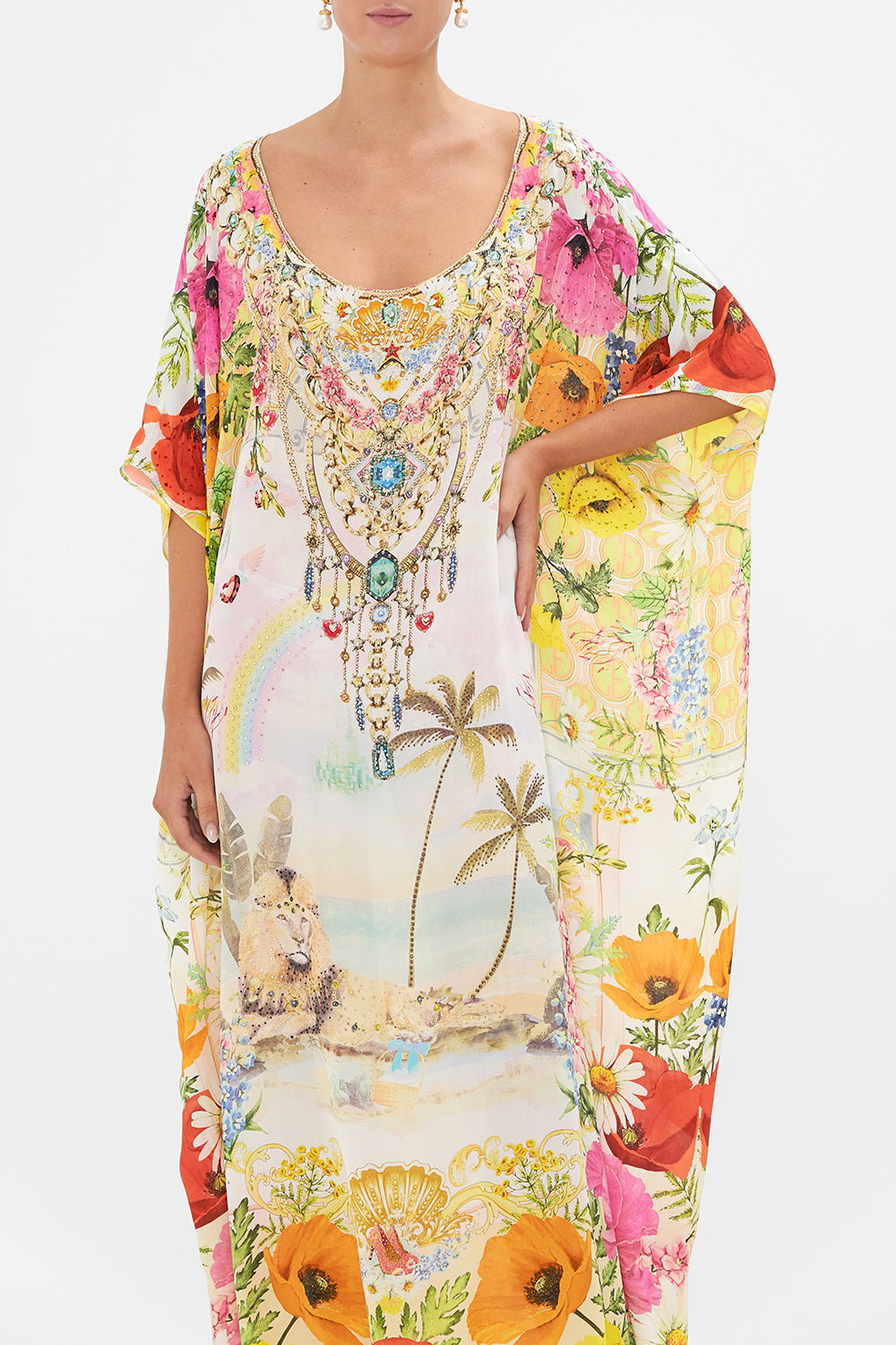 ROUND NECK KAFTAN SUNLIGHT SYMPHONY