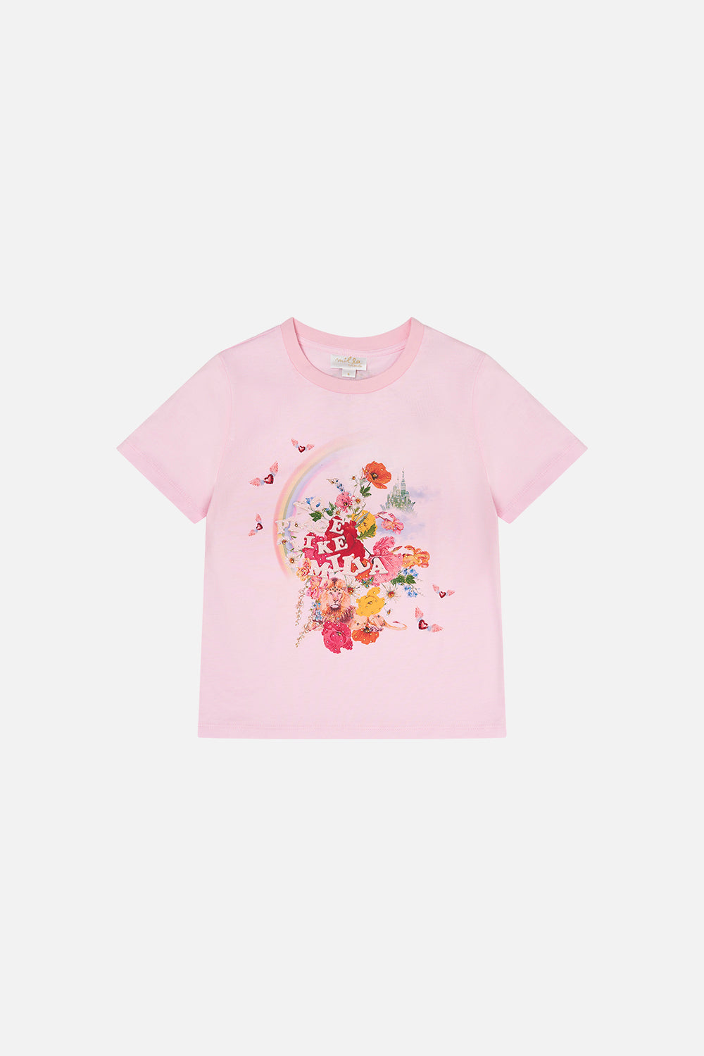 Kids Short Sleeve T-Shirt 12-14 Delirium Days print by CAMILLA