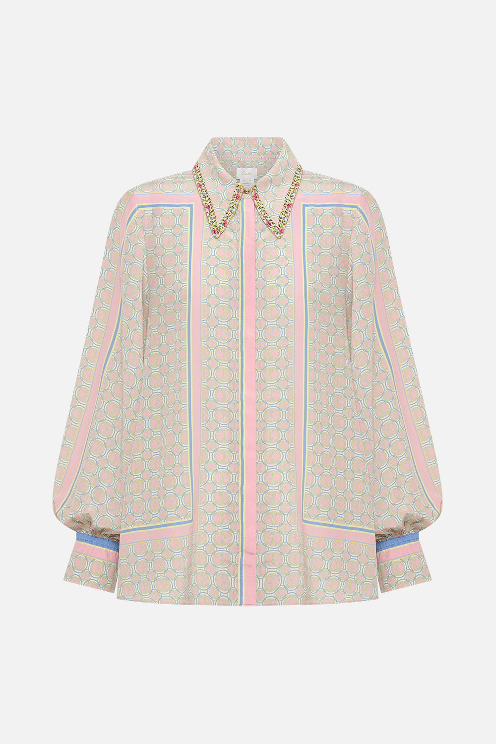 CURVED COLLAR BLOUSE SUNLIGHT SYMPHONY