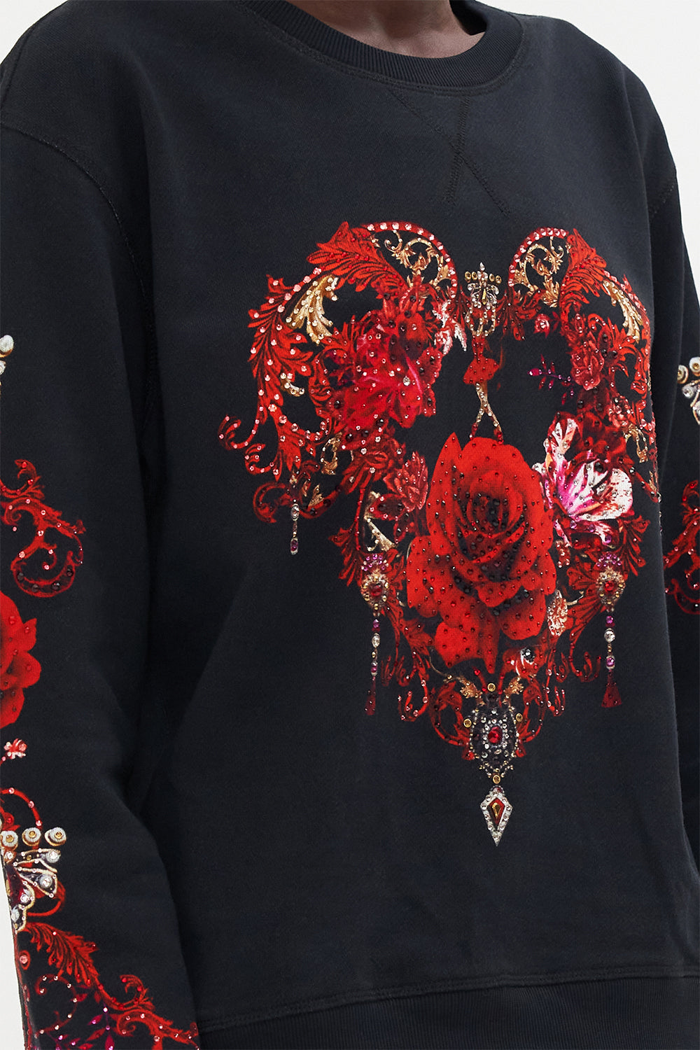 ROUND NECK SWEATER SISTERHOOD OF THE ROSE