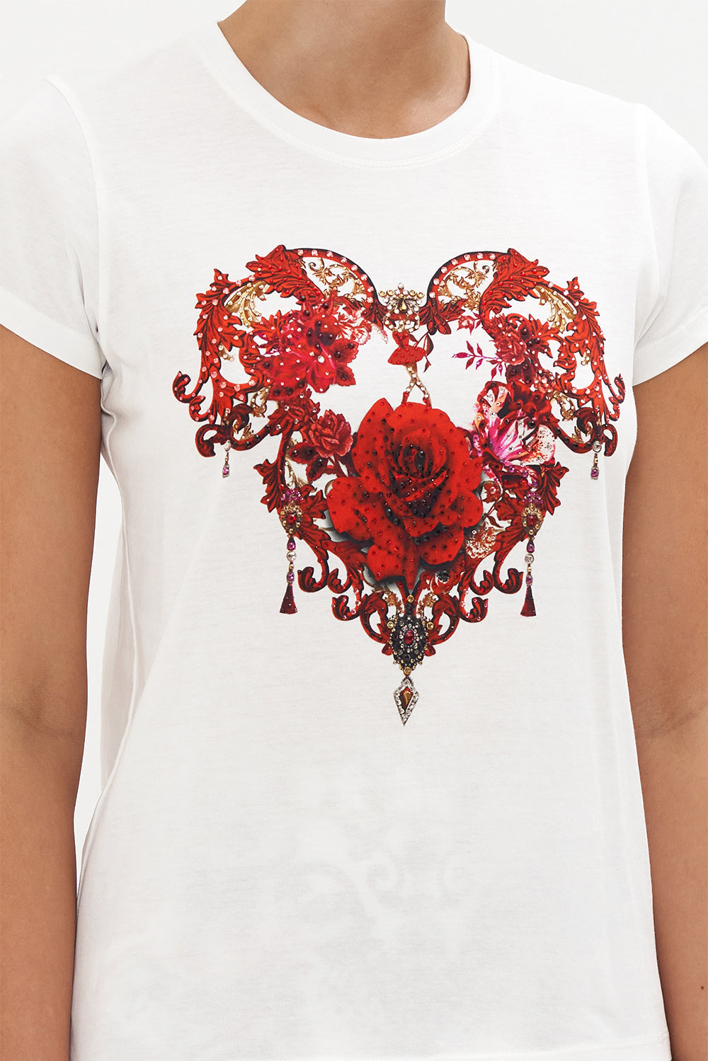 SLIM FIT ROUND NECK T-SHIRT CROWN OF THORNS