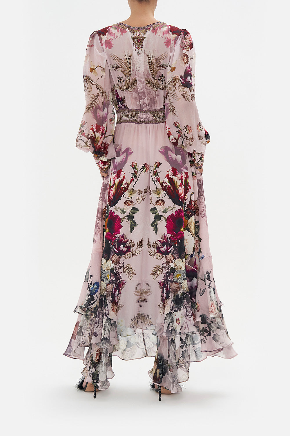 LONG BUTTON FRONT DRESS GYPSY ROSE