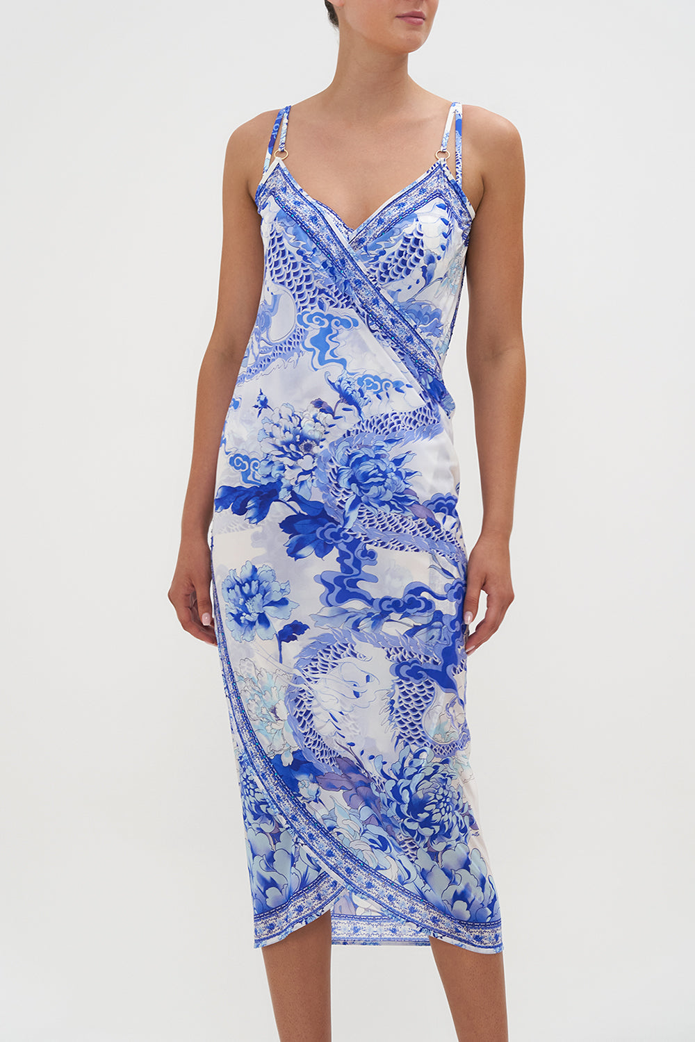 SARONG WITH STRAPS AND TRIM DETAIL HEART OF A DRAGON