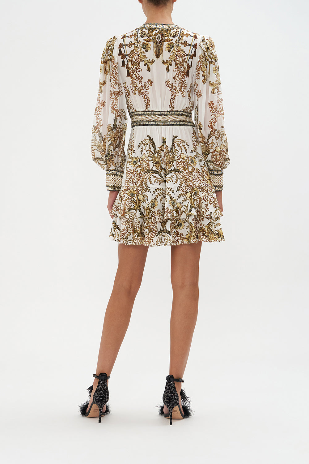 BUTTON FRONT FRILL DRESS ROAD TO RICHESSE