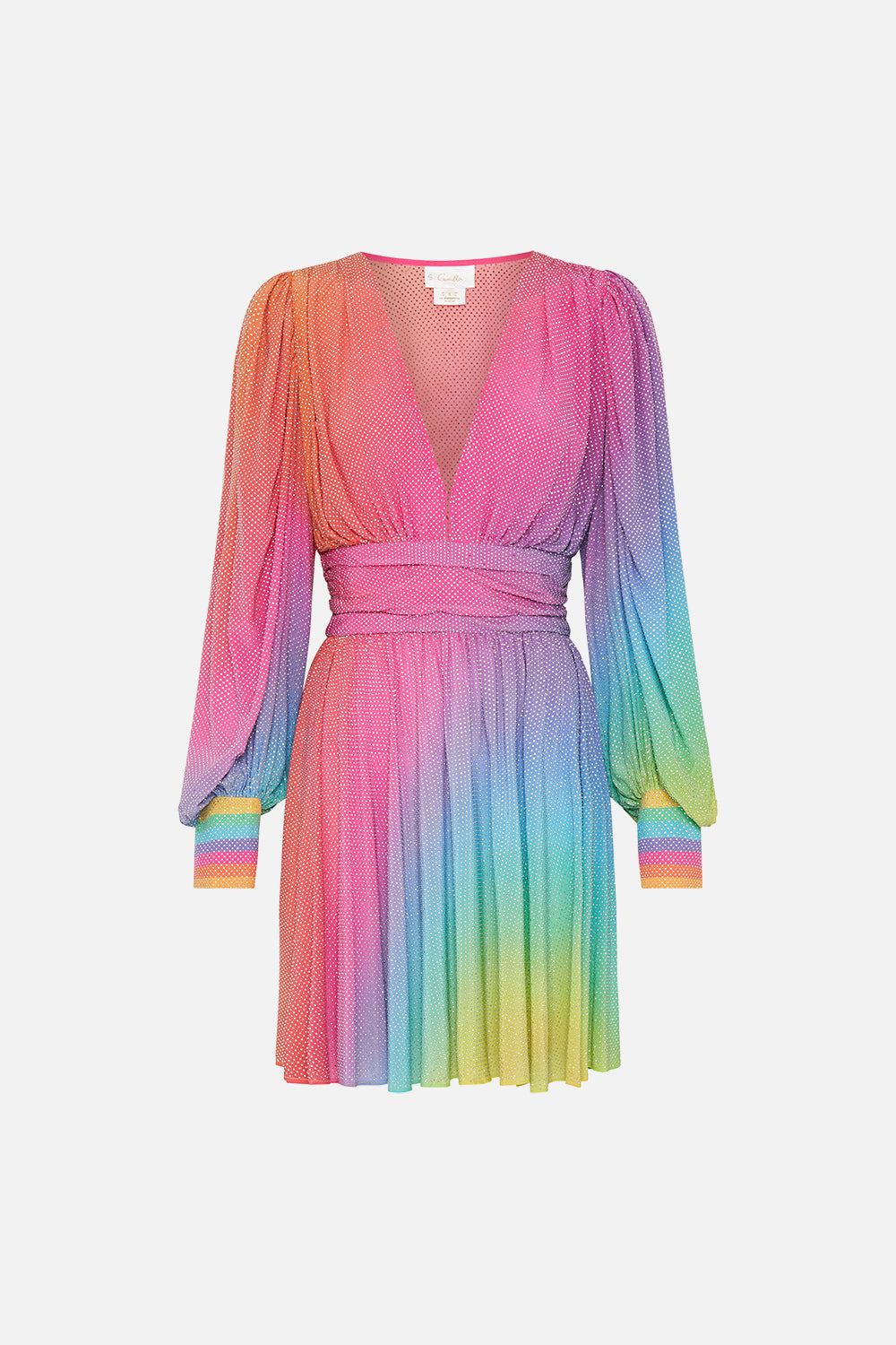 LUXE SHORT DRESS WITH BLOUSON SLEEVE DANCING WITH DESTINY