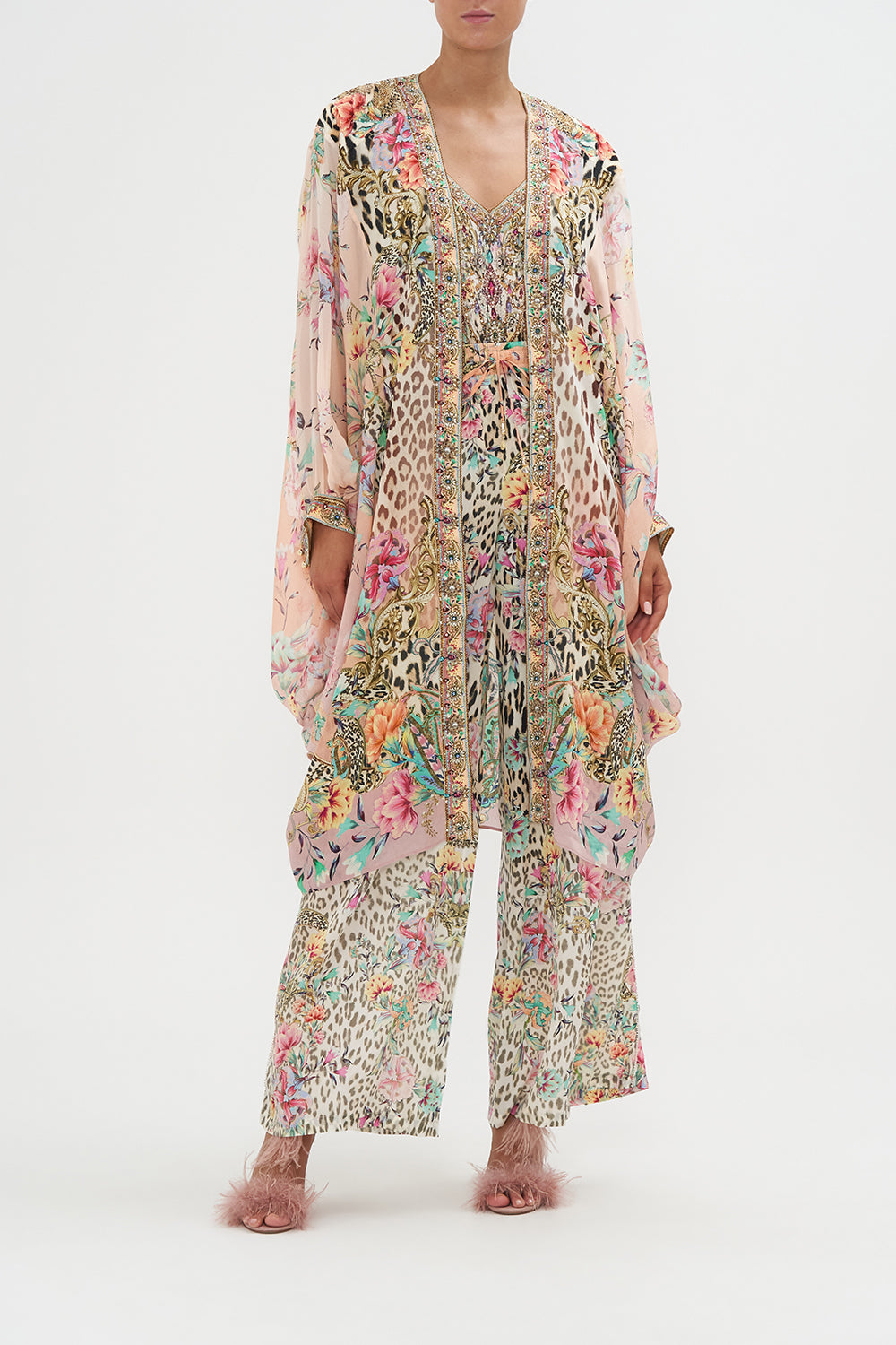 Dramatic Sleeve Cocoon Layer Queen Atlantis print by CAMILLA