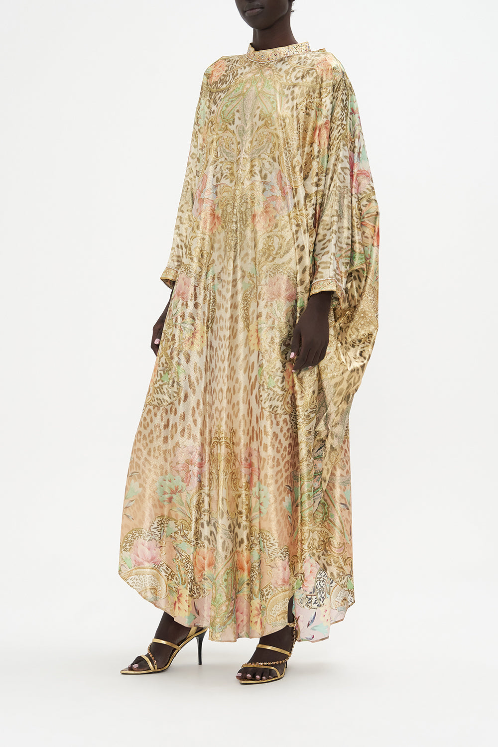 HIGH COLLAR KAFTAN WITH TIE QUEEN ATLANTIS