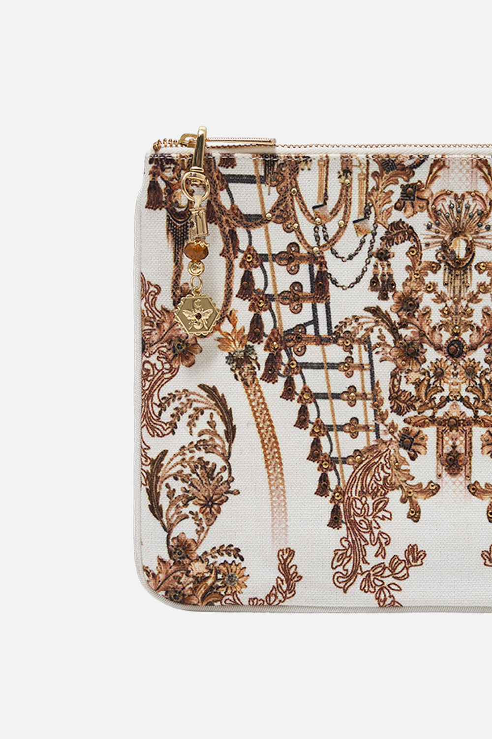 SMALL CANVAS CLUTCH ROAD TO RICHESSE