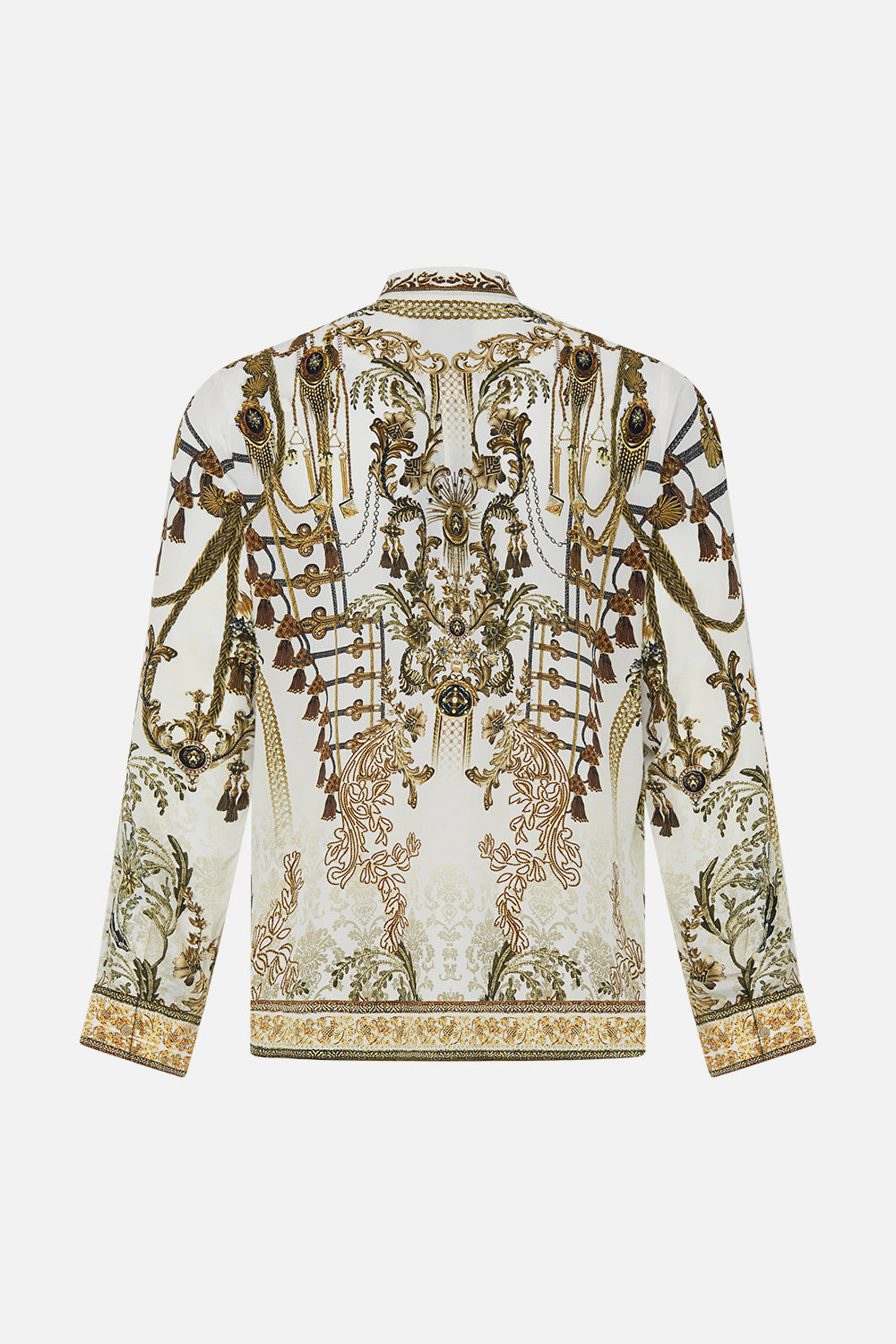 LONG SLEEVE MANDARIN COLLAR SHIRT ROAD TO RICHESSE