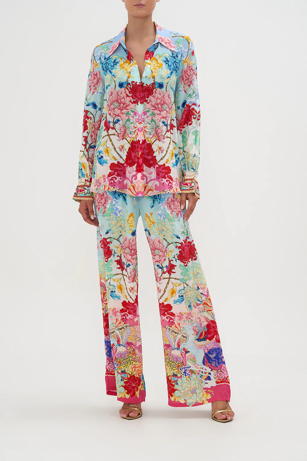 CURVED COLLAR BLOUSE GO STAG